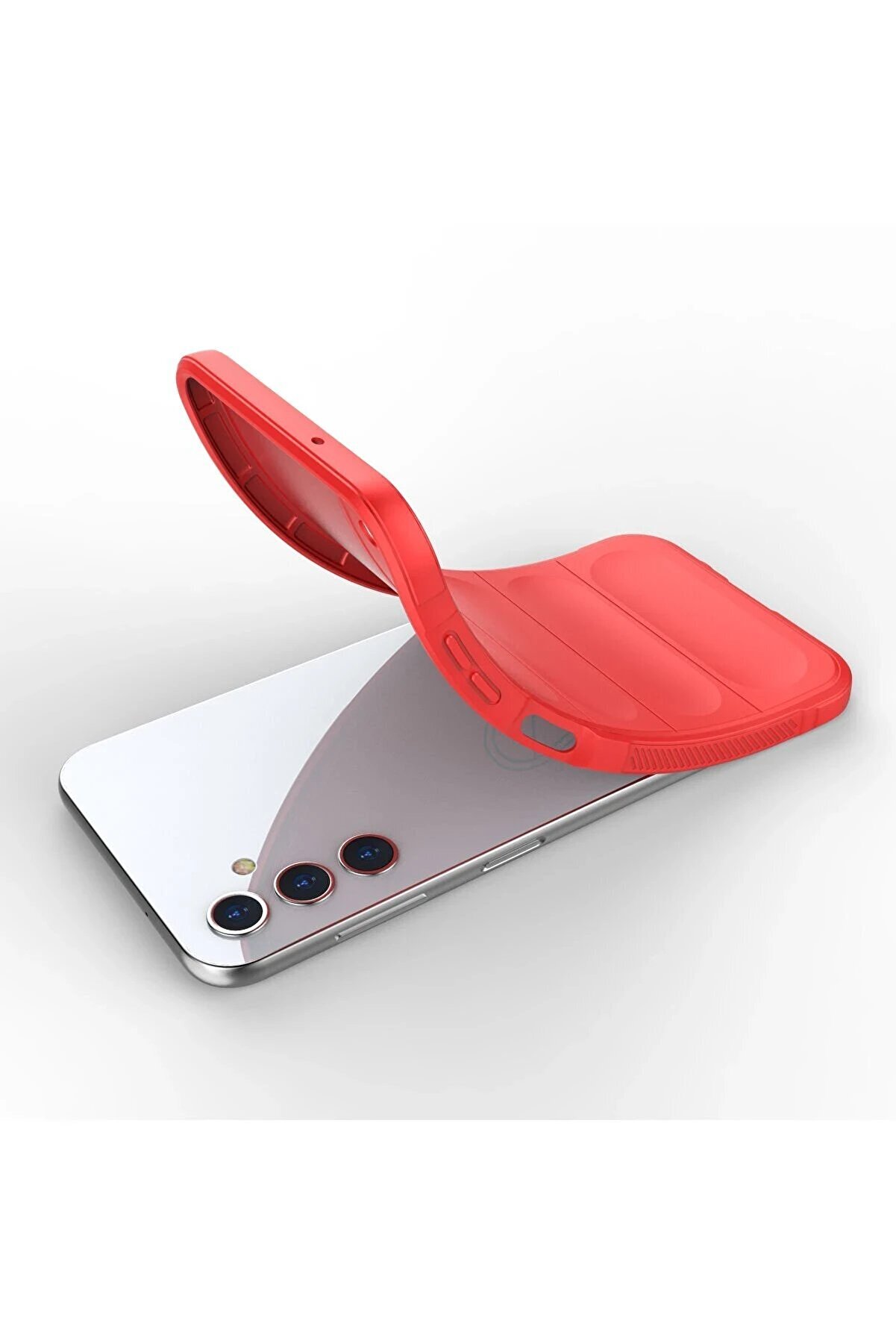 Samsung Galaxy A14 4G Kılıf Opti̇mum Si̇li̇kon - Kırmızı - Dropx5583-3003