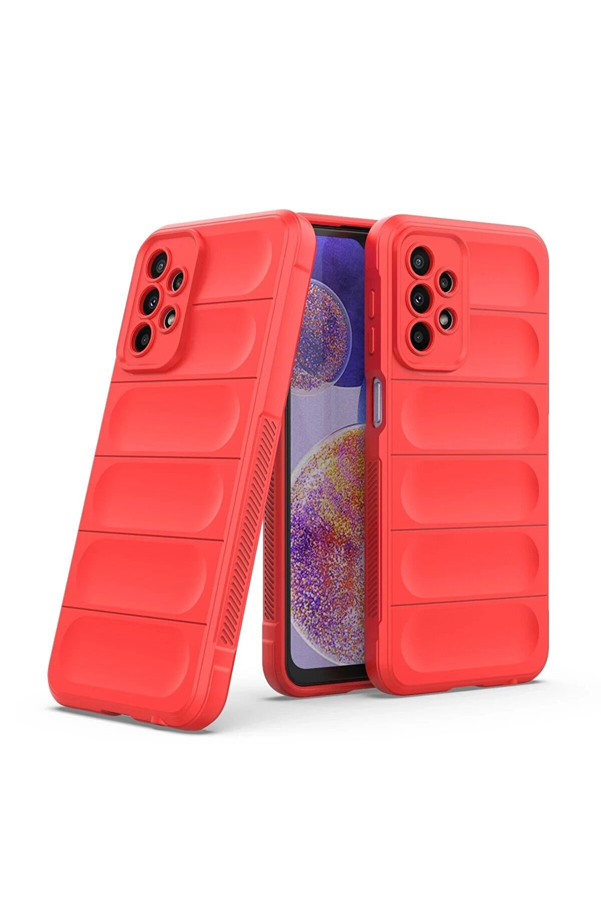 Samsung Galaxy A23 4G Kılıf Opti̇mum Si̇li̇kon - Kırmızı - Dropx9536-8417