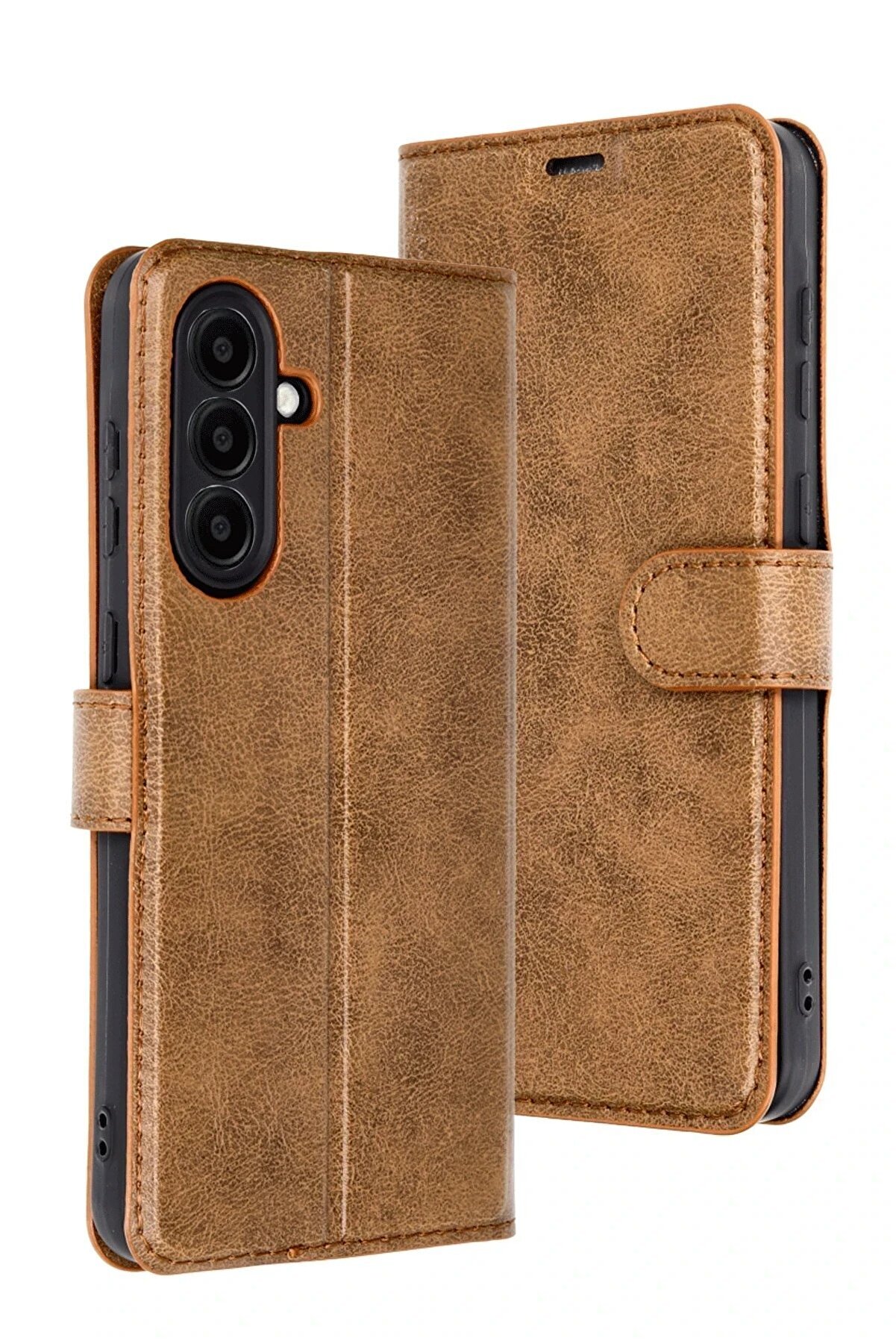 Samsung Galaxy A26 Kılıf Trend S Plus Kapaklı Kılıf - Taba - Dropx6566-5713