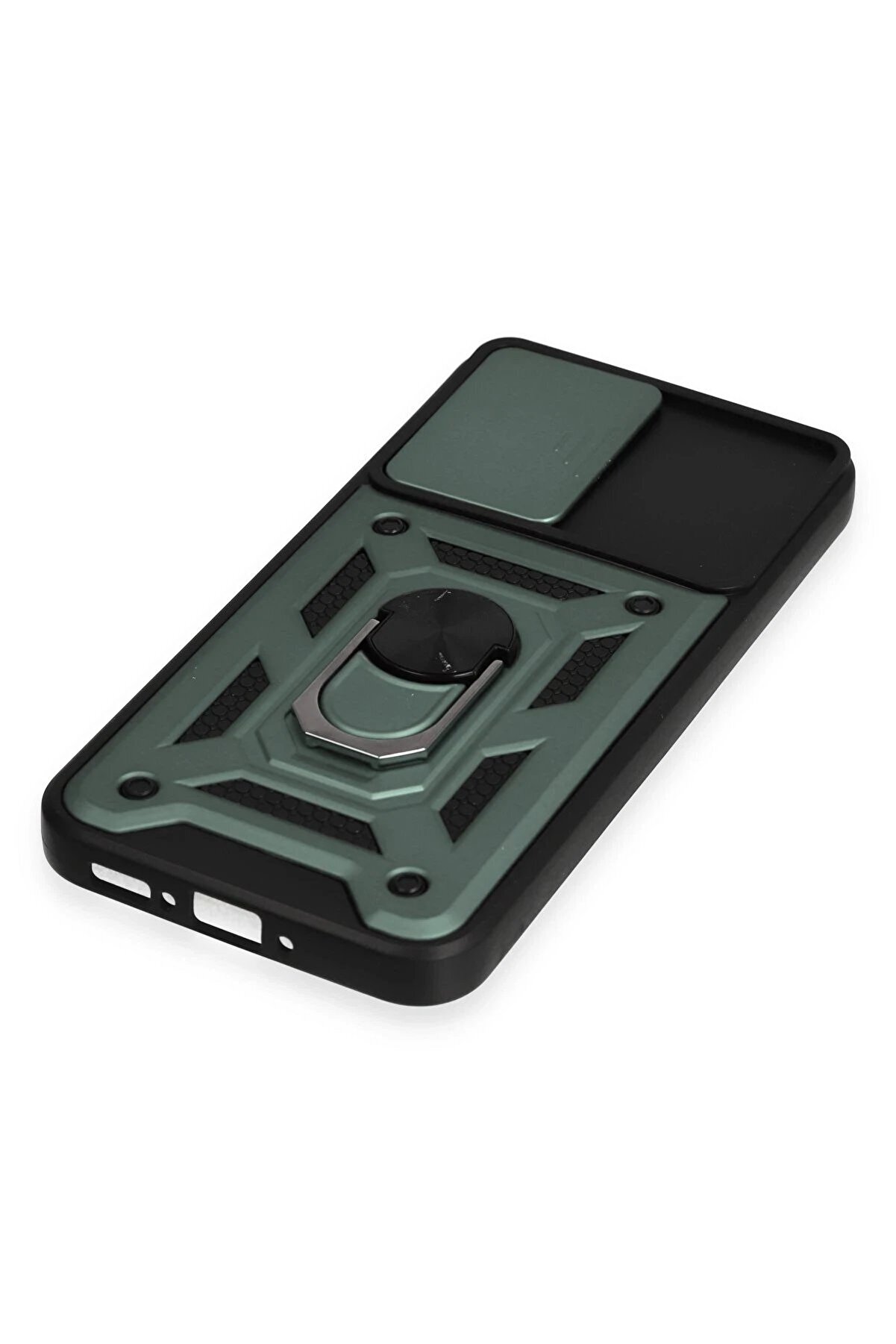 Samsung Galaxy A34 5G Kılıf Pars Lens Yüzüklü Si̇li̇kon - Yeşi̇l - Dropx9541-9709