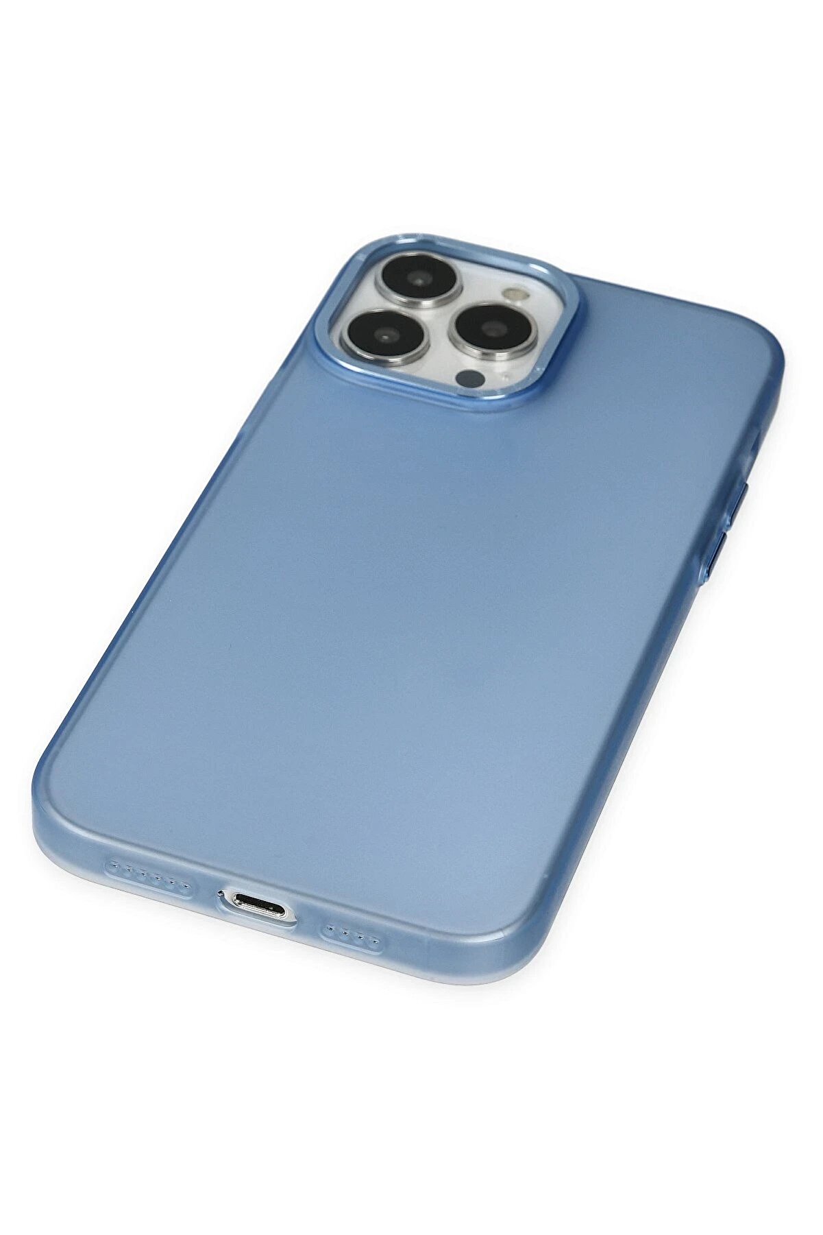 İphone 14 Pro Max Kılıf Modos Metal Kapak - Mavi̇ - Dropx2709-6763