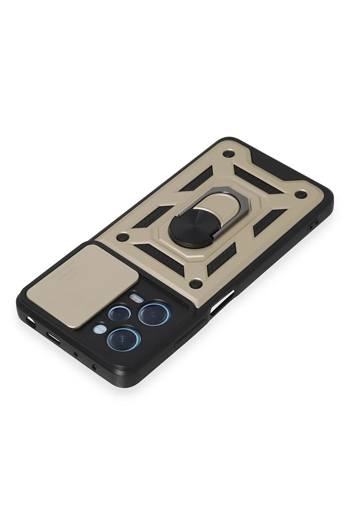 Xi̇aomi̇ Redmi̇ Note 12 Pro 5G Kılıf Pars Lens Yüzüklü Si̇li̇kon - Gold - Dropx6798-2117