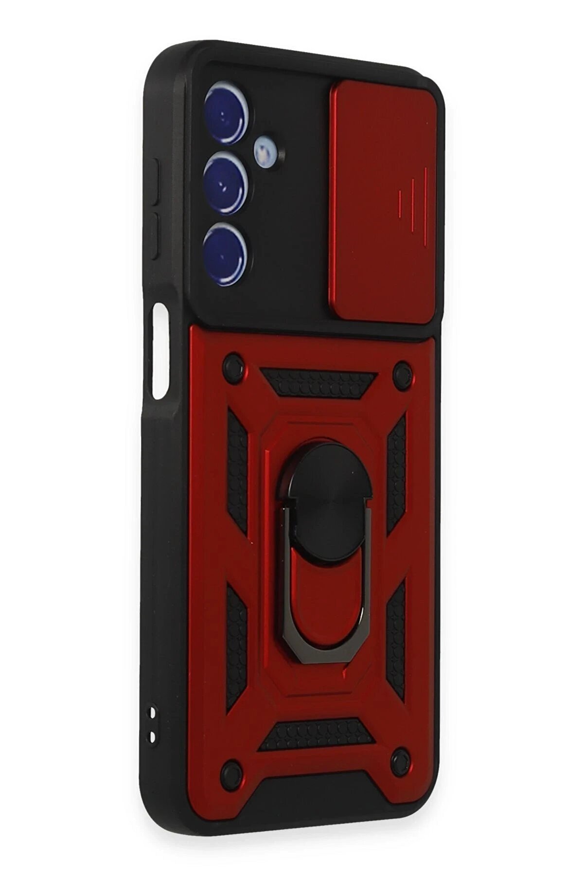 Samsung Galaxy M34 5G Kılıf Pars Lens Y&uuml;z&uuml;kl&uuml; Si̇li̇kon - Kırmızı - Dropx9482-4939