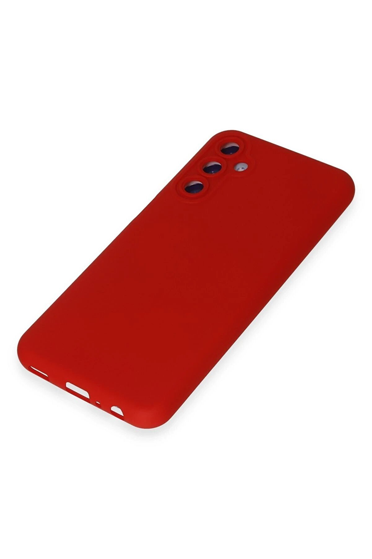 Samsung Galaxy M34 5G Kılıf Nano İçi̇ Kadi̇fe Si̇li̇kon - Kırmızı - Dropx7463-2071