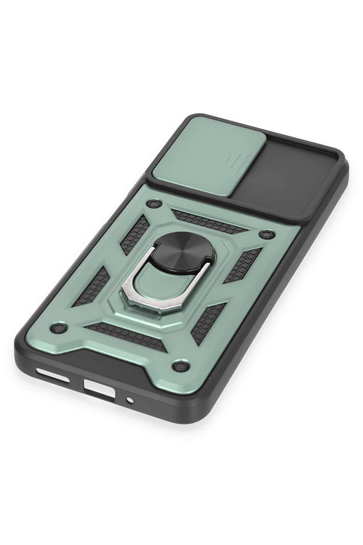 Xi̇aomi̇ Redmi̇ Note 12 4G Kılıf Pars Lens Yüzüklü Si̇li̇kon - Yeşi̇l - Dropx5072-7261