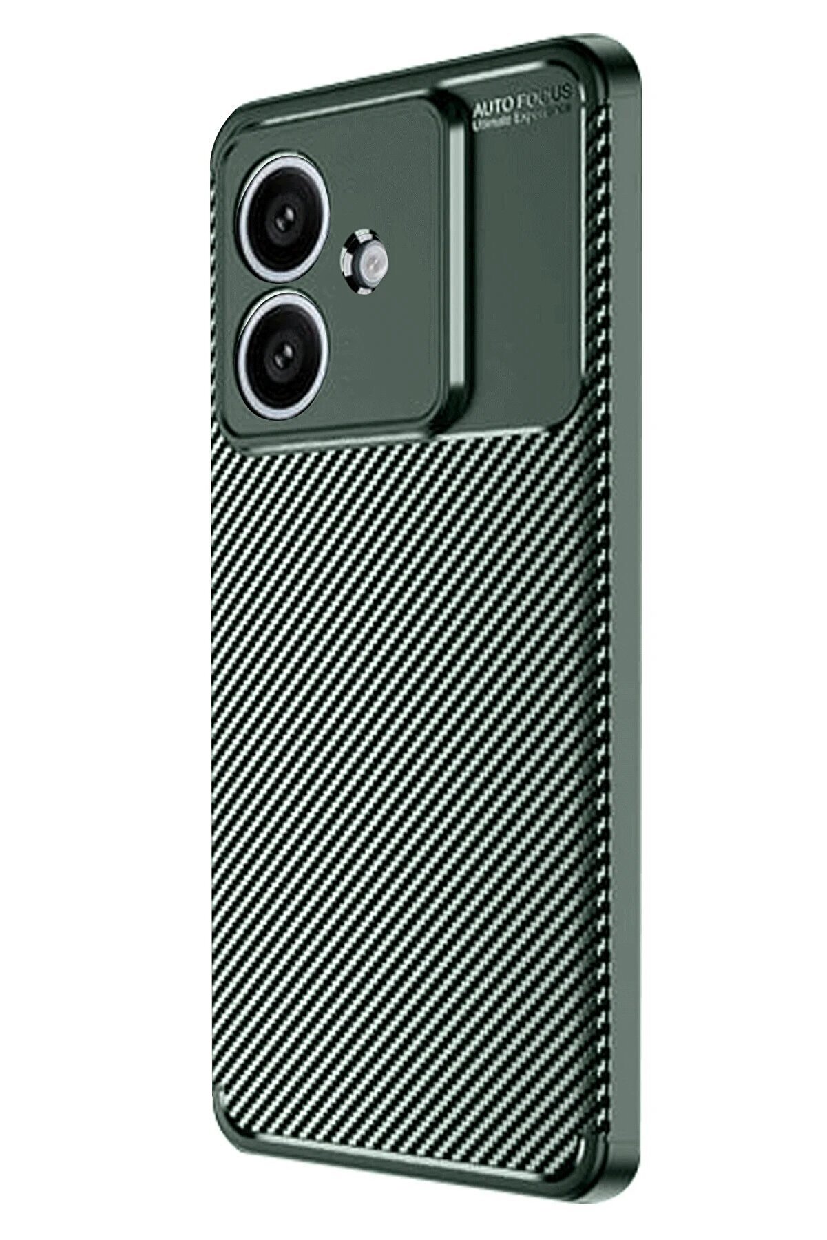 Oppo A3 Kılıf Auto Focus Karbon Kapak - Koyu Yeşi̇l - Dropx1810-8714