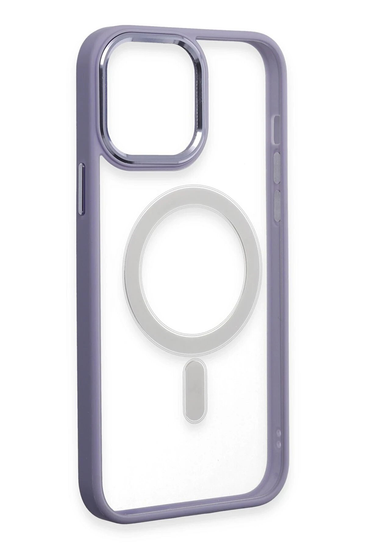 İphone 15 Pro Max Kılıf Room Magneti̇csafe Si̇li̇kon - Li̇la - Dropx8517-2626
