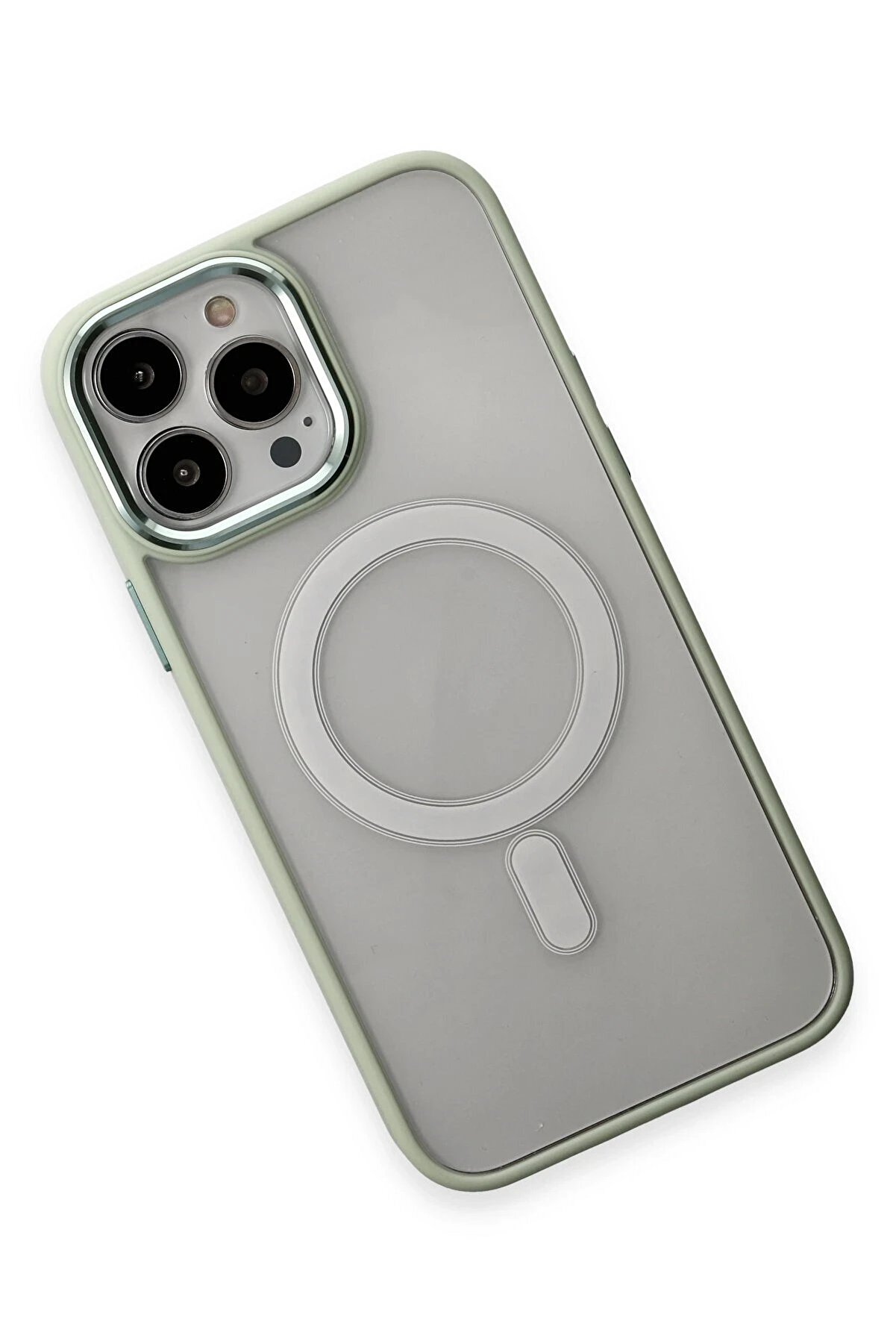 İphone 15 Pro Kılıf Room Magneti̇csafe Si̇li̇kon - Su Yeşi̇li̇ - Dropx9899-4002