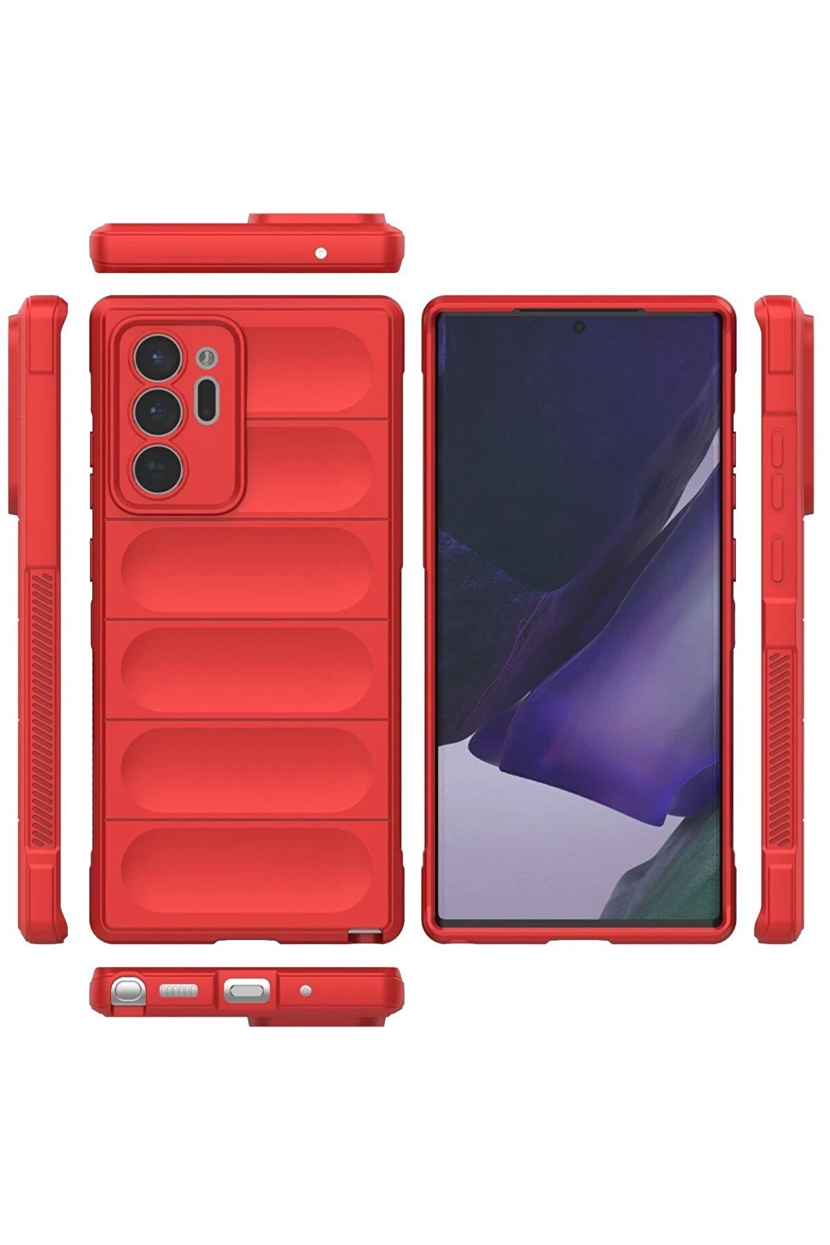 Samsung Galaxy Note 20 Ultra Kılıf Opti̇mum Si̇li̇kon - Kırmızı - Dropx9396-2198
