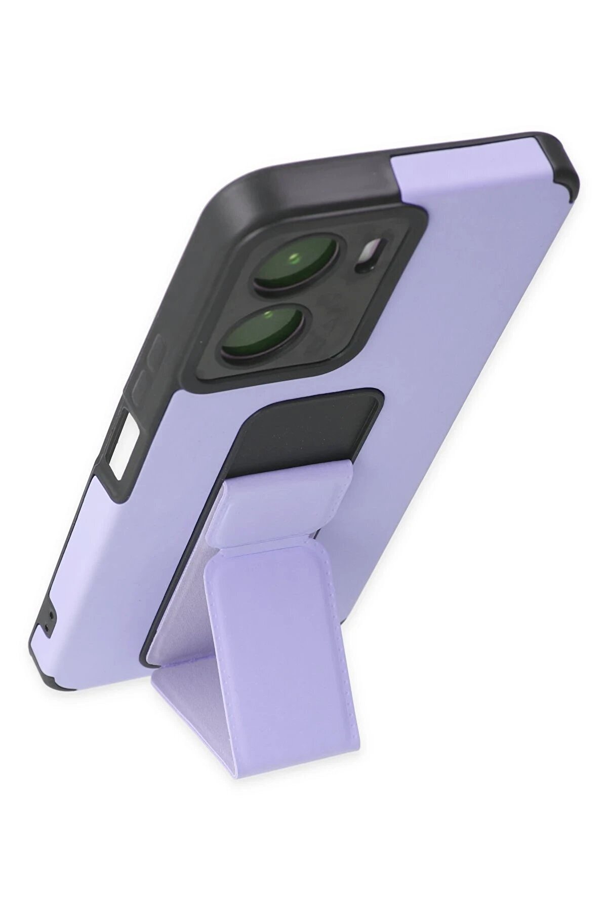 Vi̇vo Y16 Kılıf Mega Standlı Si̇li̇kon - Li̇la - Dropx2578-7139
