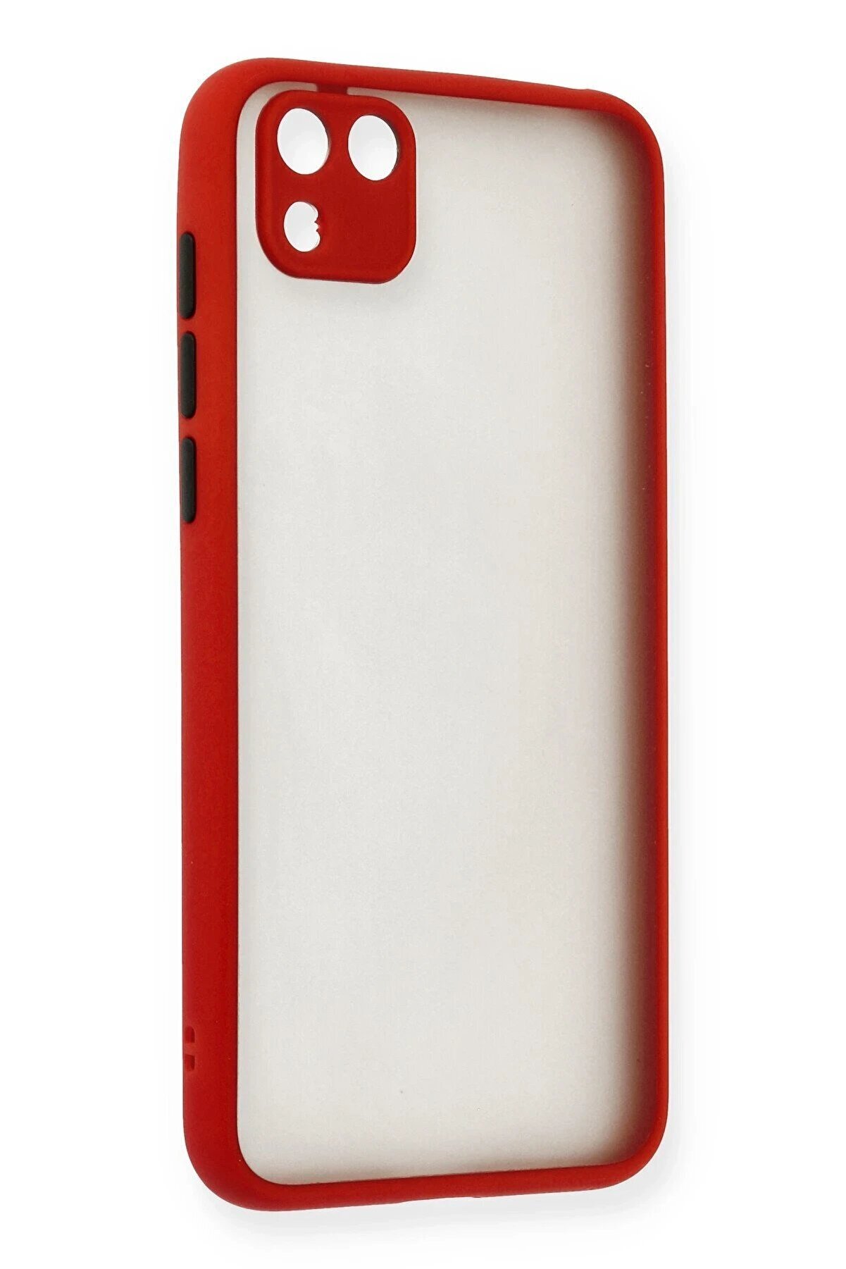 Huawei̇ Y5P Kılıf Montreal Si̇li̇kon Kapak - Kırmızı - Dropx2096-2609