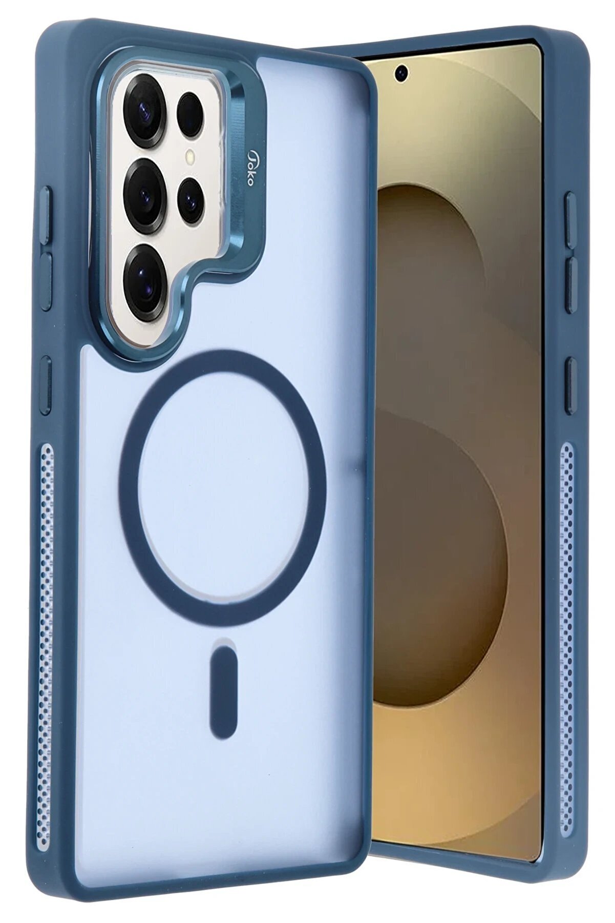 Samsung Galaxy S25 Ultra Flet Lens Magsafe Kapak - Laci̇vert - Dropx3116-2138