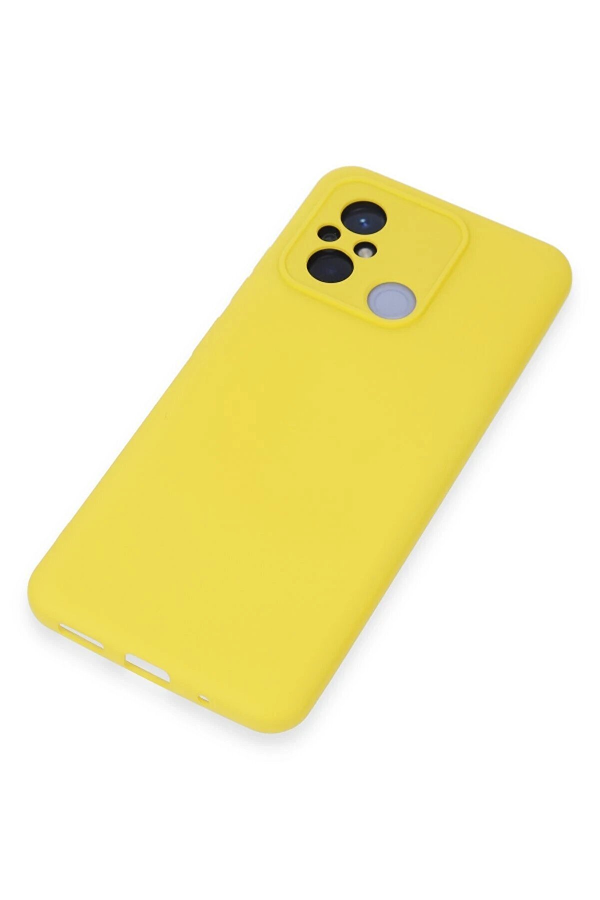 Xi̇aomi̇ Redmi̇ 12C Kılıf Nano İçi̇ Kadi̇fe Si̇li̇kon - Sarı - Dropx2951-5666