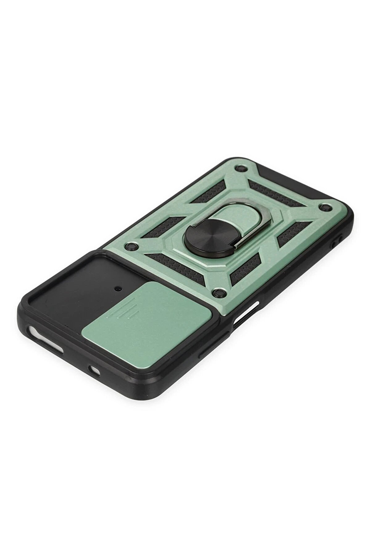 Xi̇aomi̇ Poco M4 Pro 4G Kılıf Pars Lens Yüzüklü Si̇li̇kon - Yeşi̇l - Dropx6209-9270