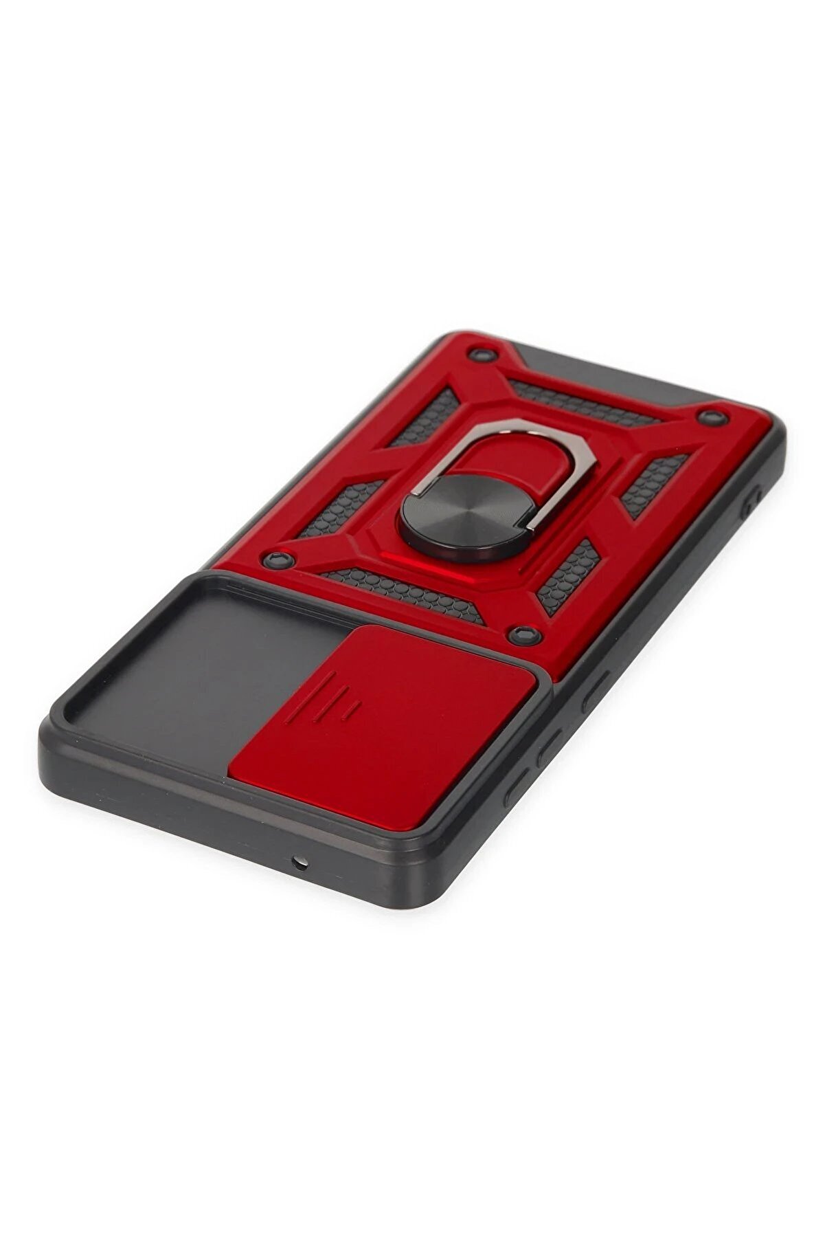 Samsung Galaxy S20 Fe Kılıf Pars Lens Yüzüklü Si̇li̇kon - Kırmızı - Dropx1608-7001