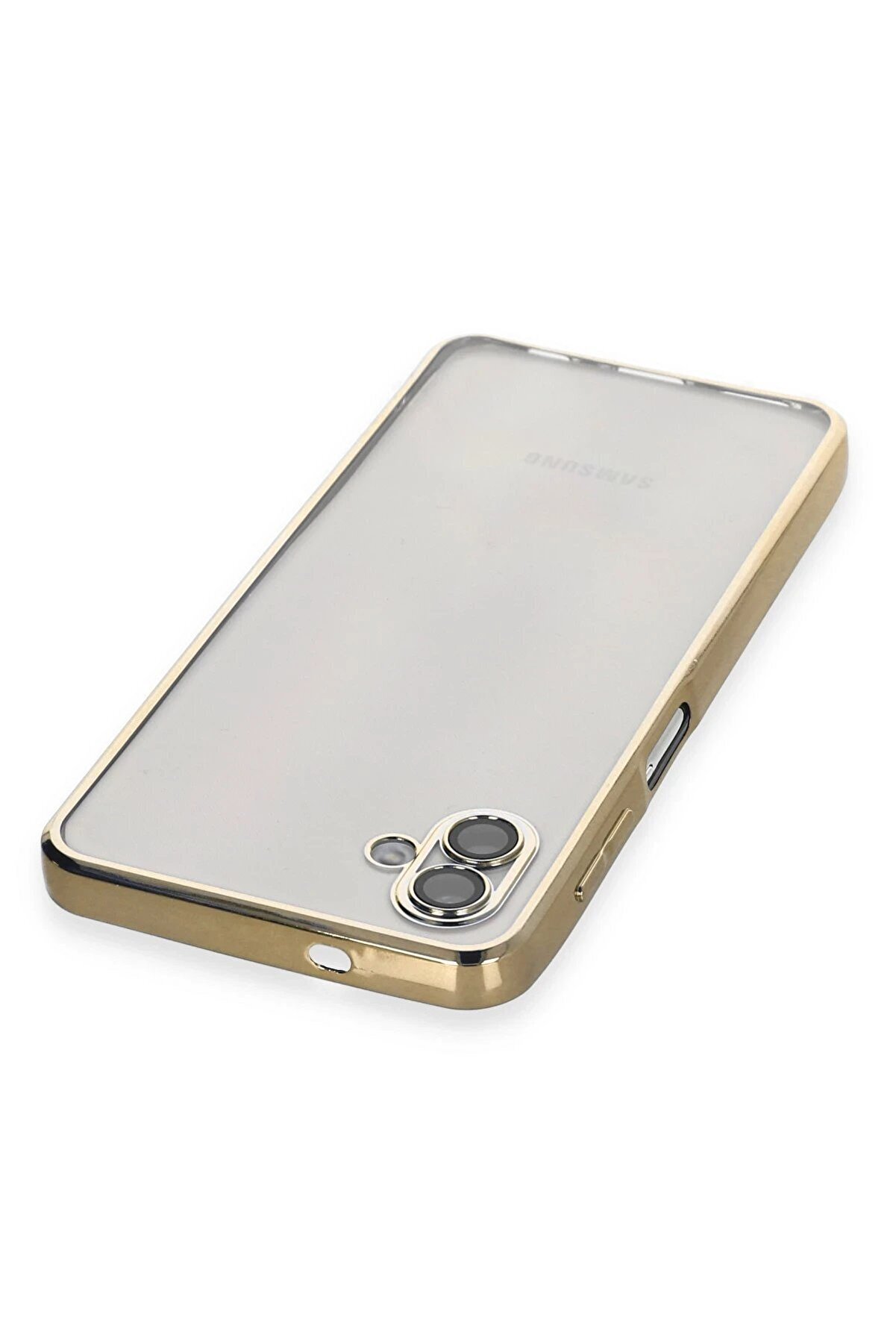 Samsung Galaxy A04 Kılıf Lensli̇ Si̇li̇kon - Gold - Dropx7436-4133