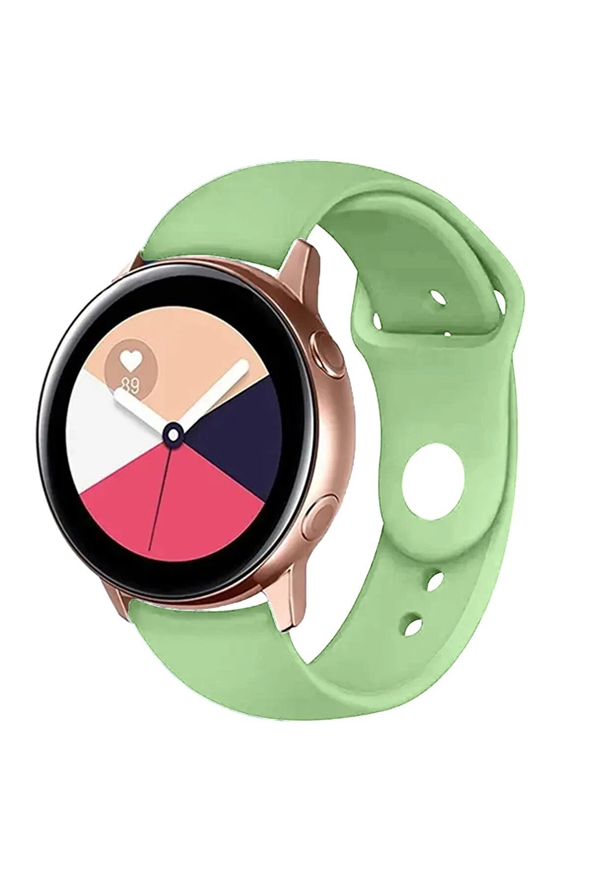 CepteToptan Watch 22mm Klasik Kordon - Açık Yeşil - DROPX1160-7089