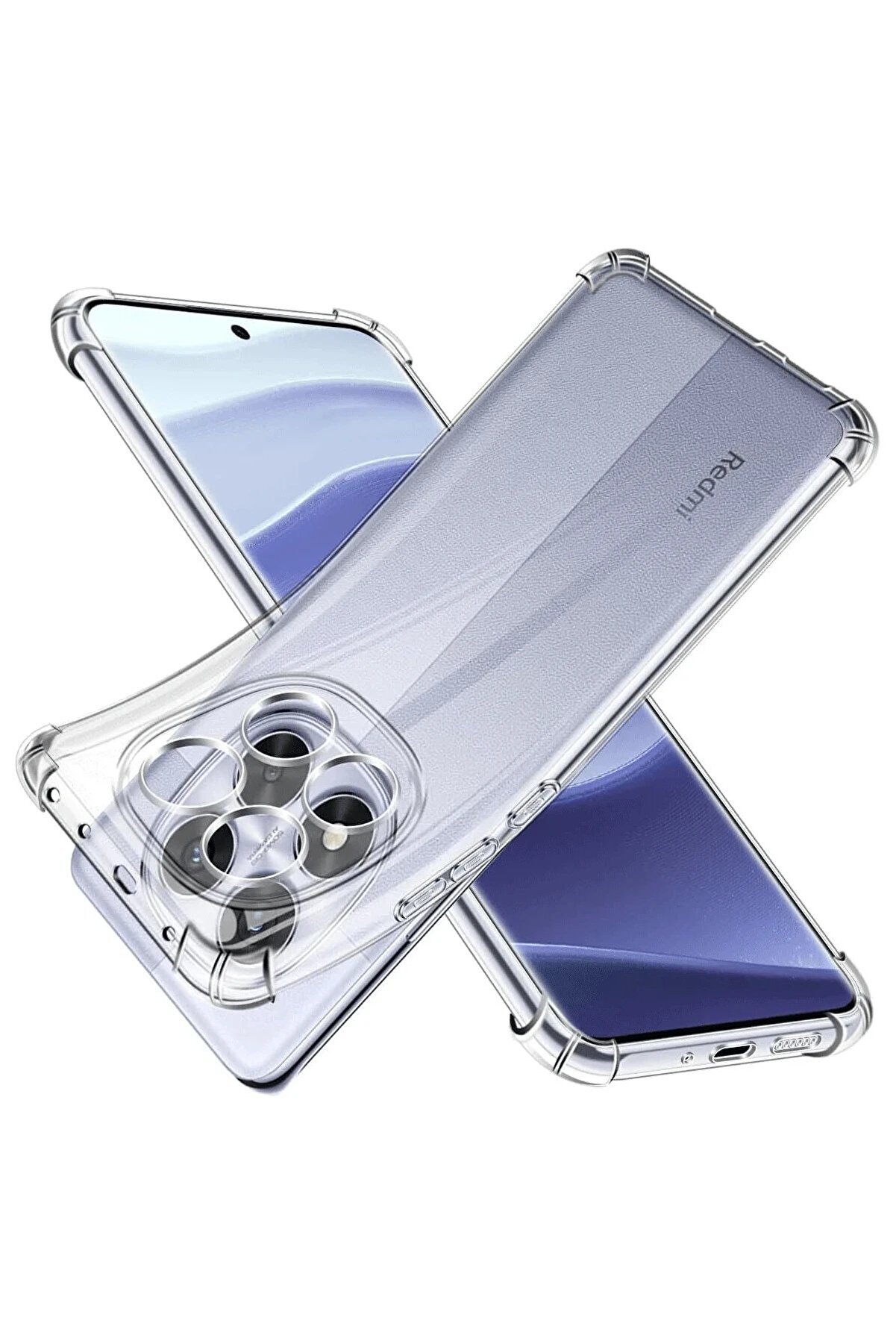 Xi̇aomi̇ Redmi̇ Note 14 Pro 5G Kılıf Lüx Şeffaf Si̇li̇kon - Dropx4328-9339