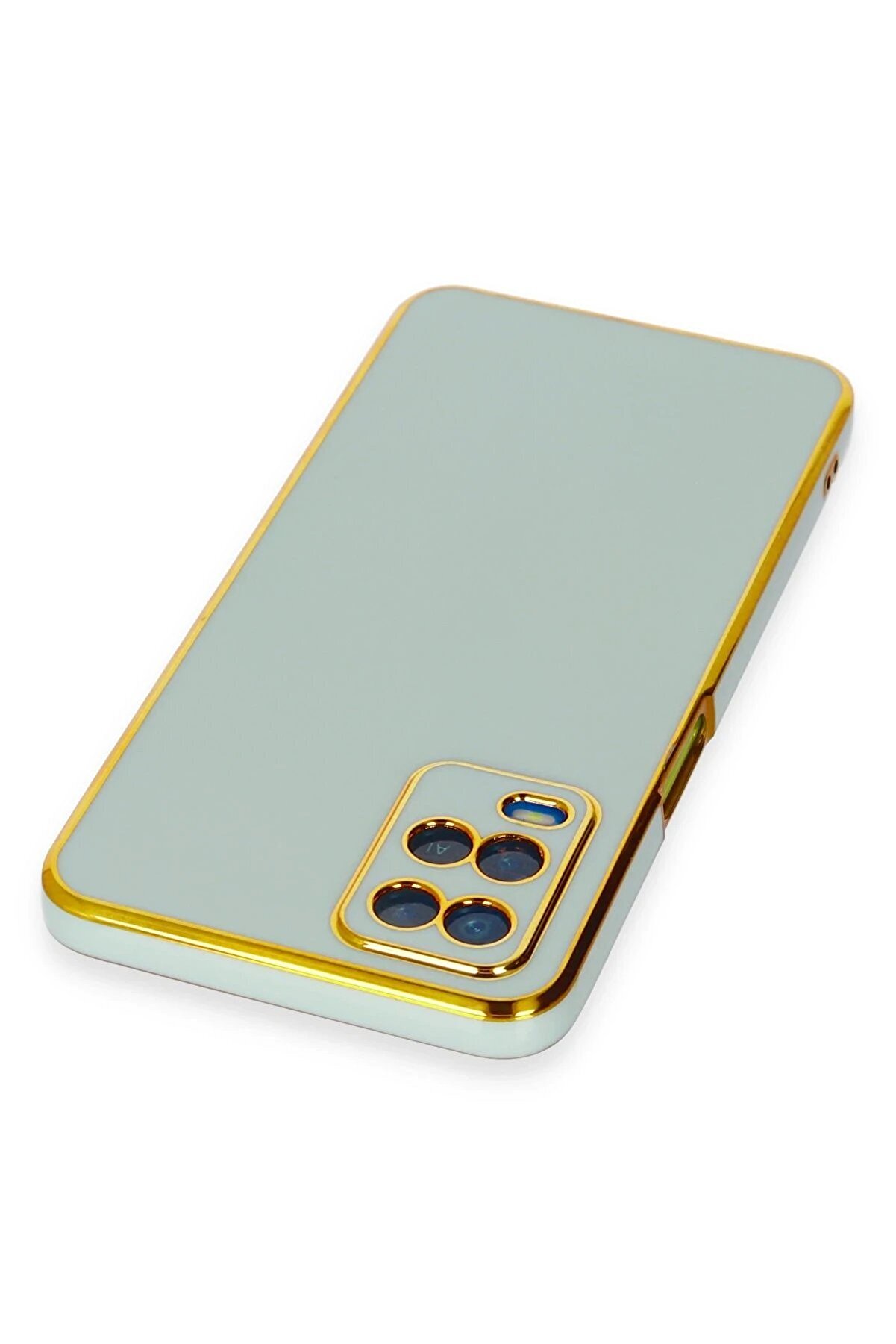 Oppo A54 4G Kılıf Volet Si̇li̇kon - A&ccedil;ık Yeşi̇l - Dropx3844-7781