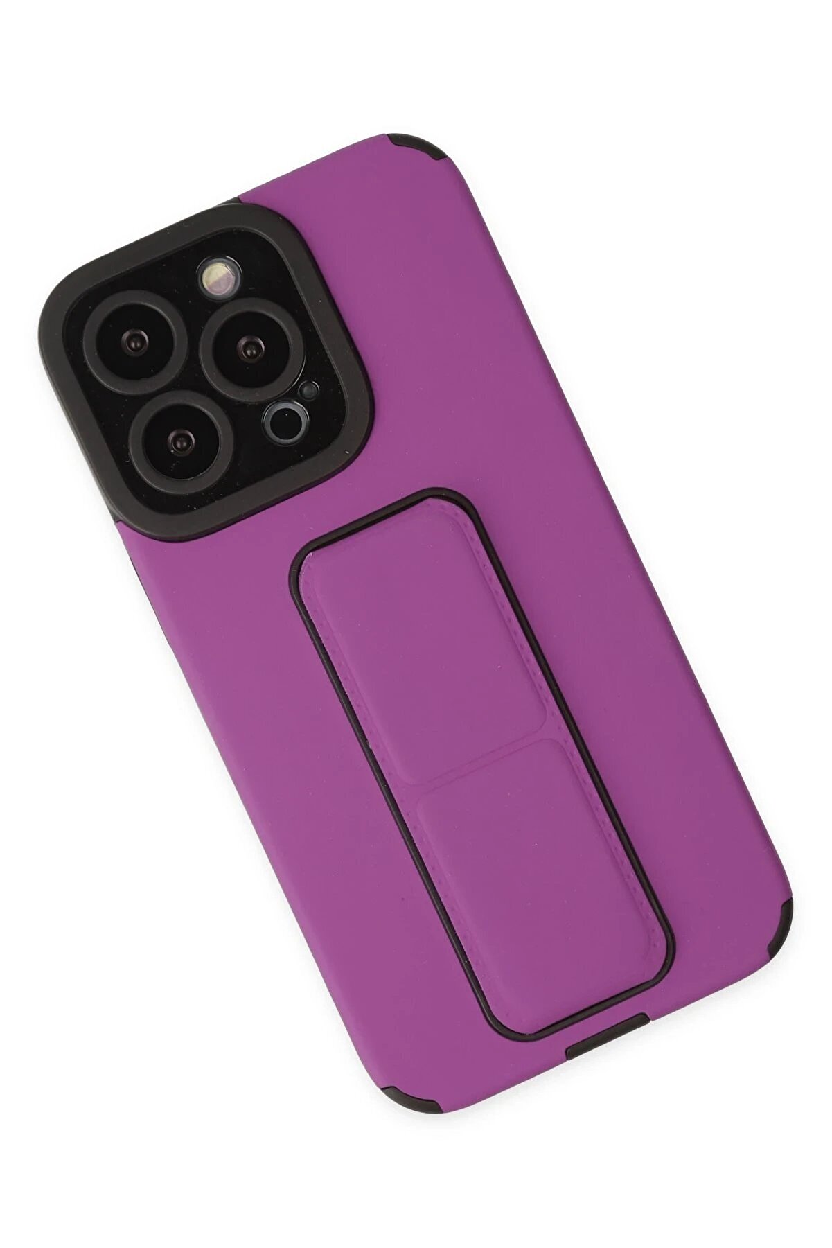 İphone 14 Pro Kılıf Mega Standlı Si̇li̇kon - Mor - Dropx2765-1675