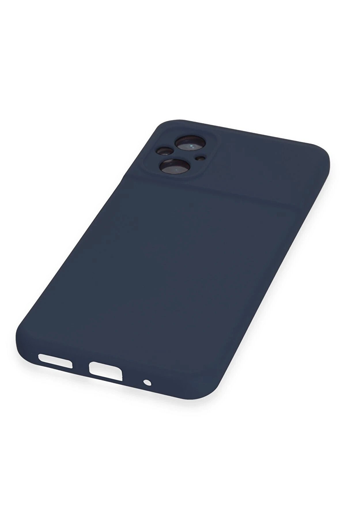 Xi̇aomi̇ Poco M5 Kılıf Nano İ&ccedil;i̇ Kadi̇fe Si̇li̇kon - Laci̇vert - Dropx1091-8617