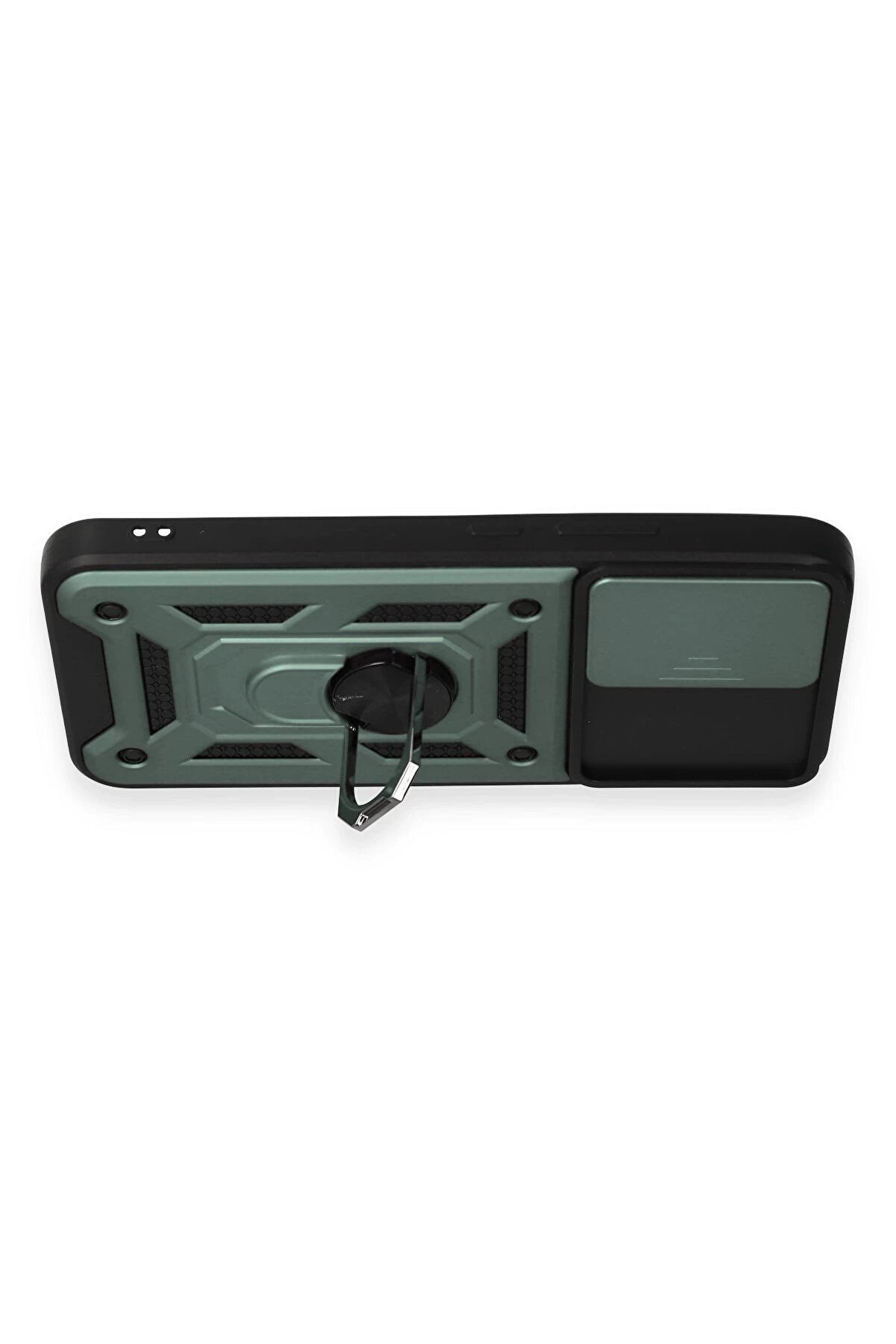 Samsung Galaxy A34 5G Kılıf Pars Lens Yüzüklü Si̇li̇kon - Yeşi̇l - Dropx9541-9709