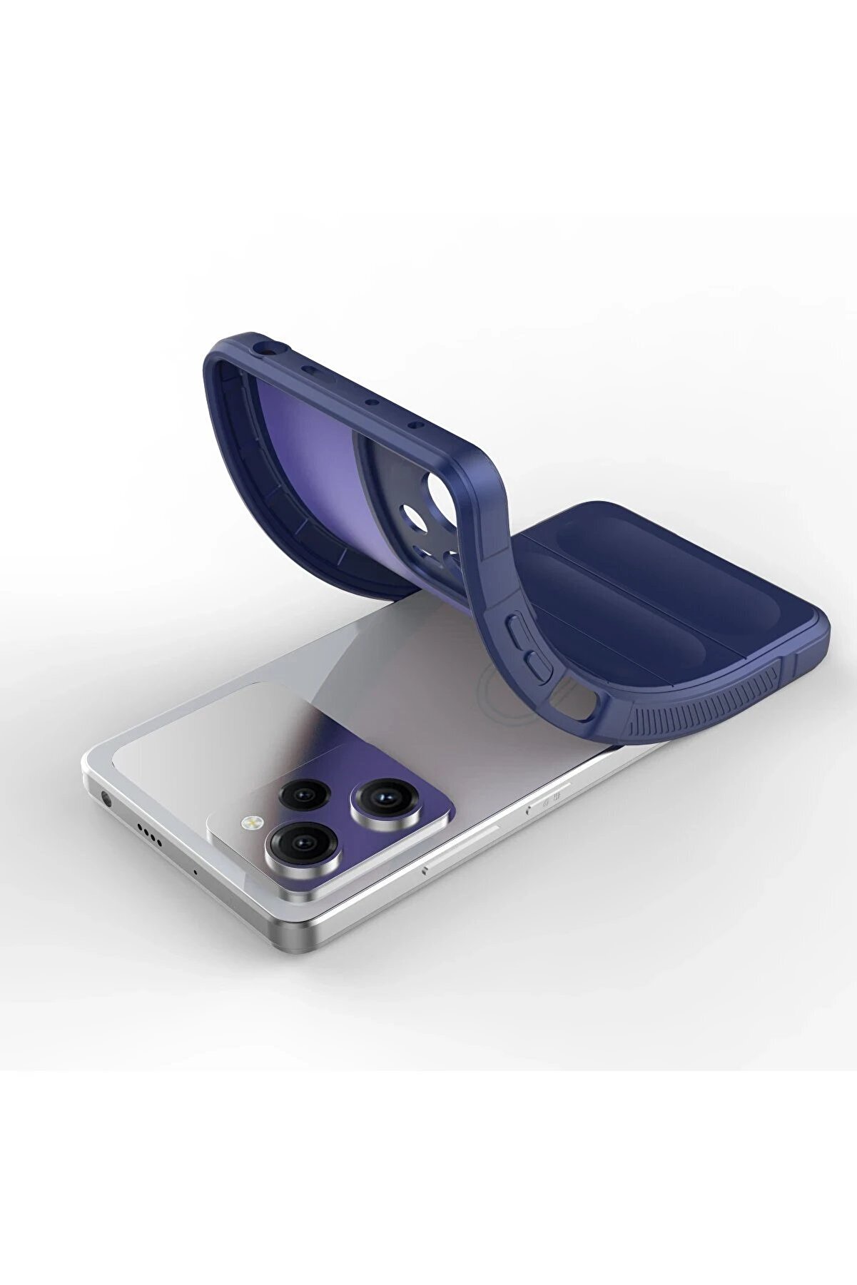 Xi̇aomi̇ Poco X5 5G Kılıf Opti̇mum Si̇li̇kon - Laci̇vert - Dropx2276-3040