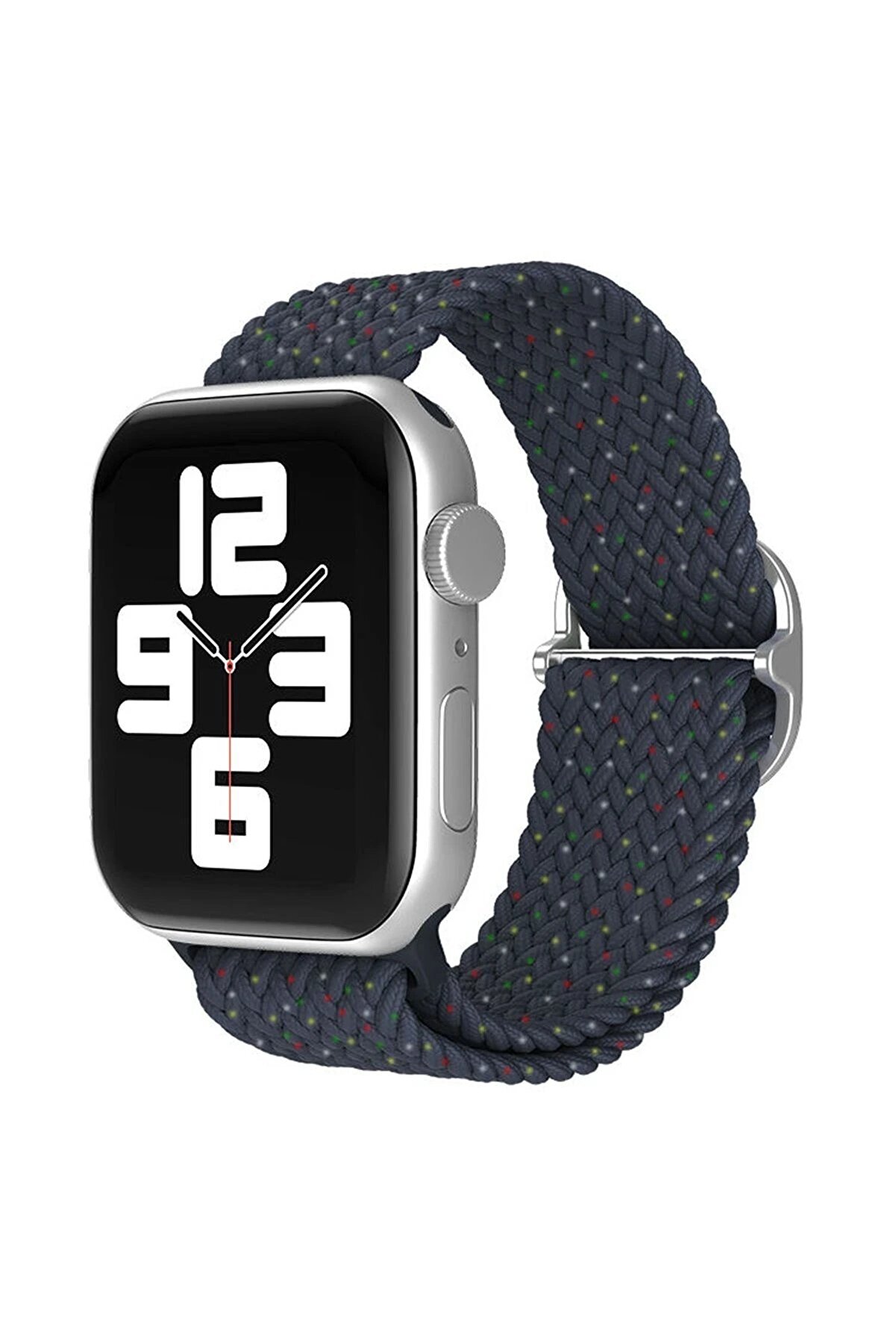 CepteToptan Apple Watch 38mm Star Kordon - Benekli Lacivert - DROPX3457-7216