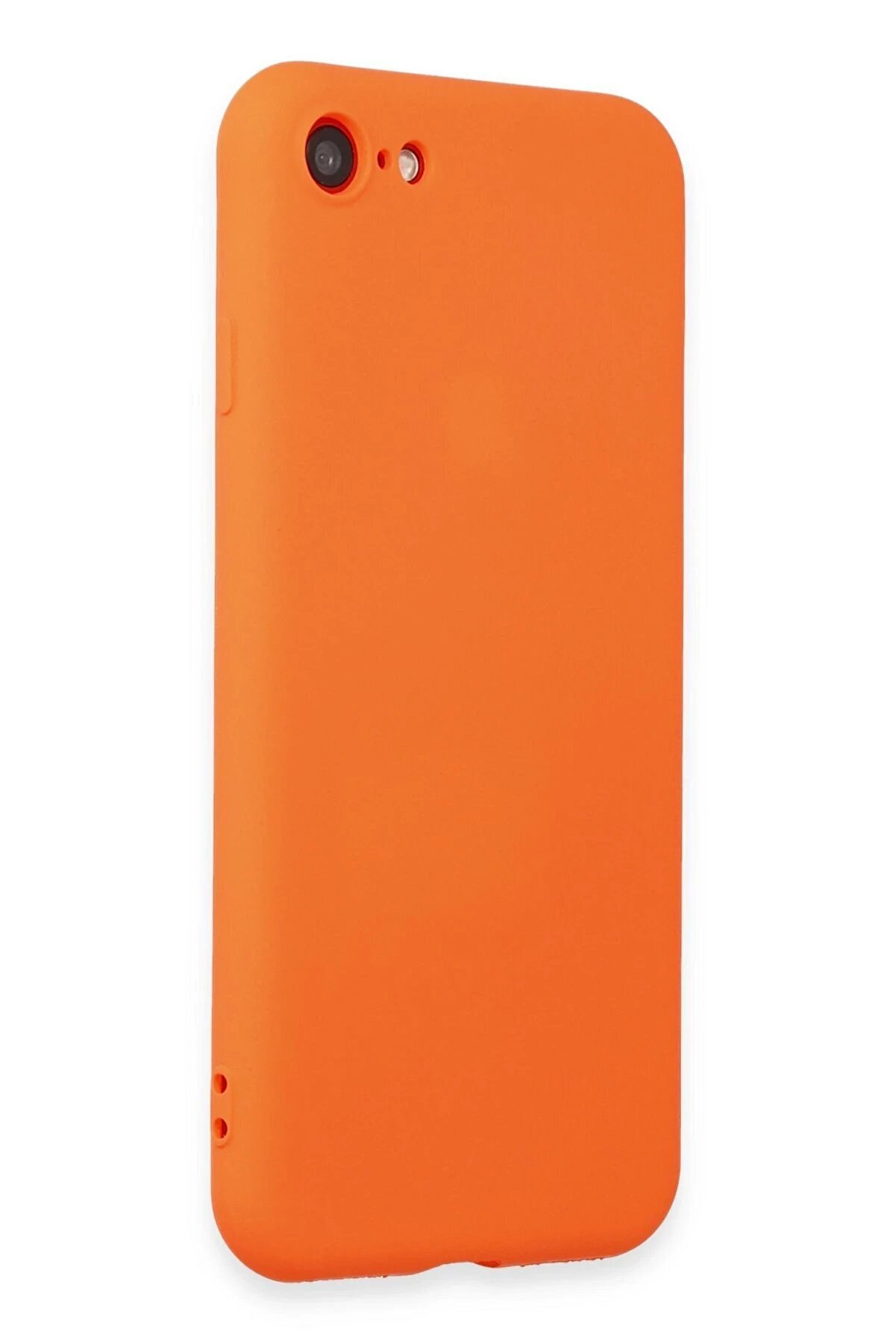 İphone 7 Kılıf Fi̇rst Si̇li̇kon - Parlak Turuncu - Dropx2696-6541