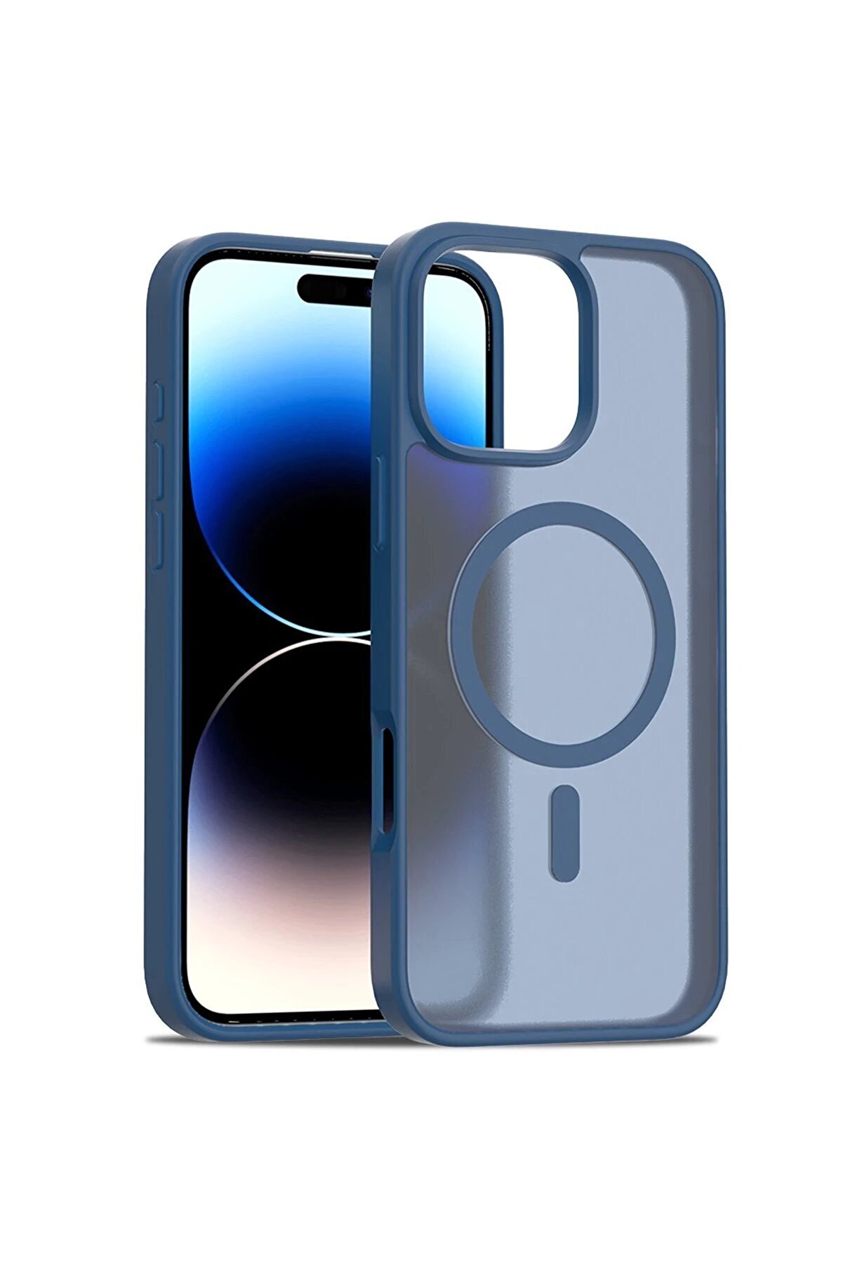 CepteToptan iPhone 16 Pro Max Jota Magsafe Kapak - Lacivert - DROPX8521-1577