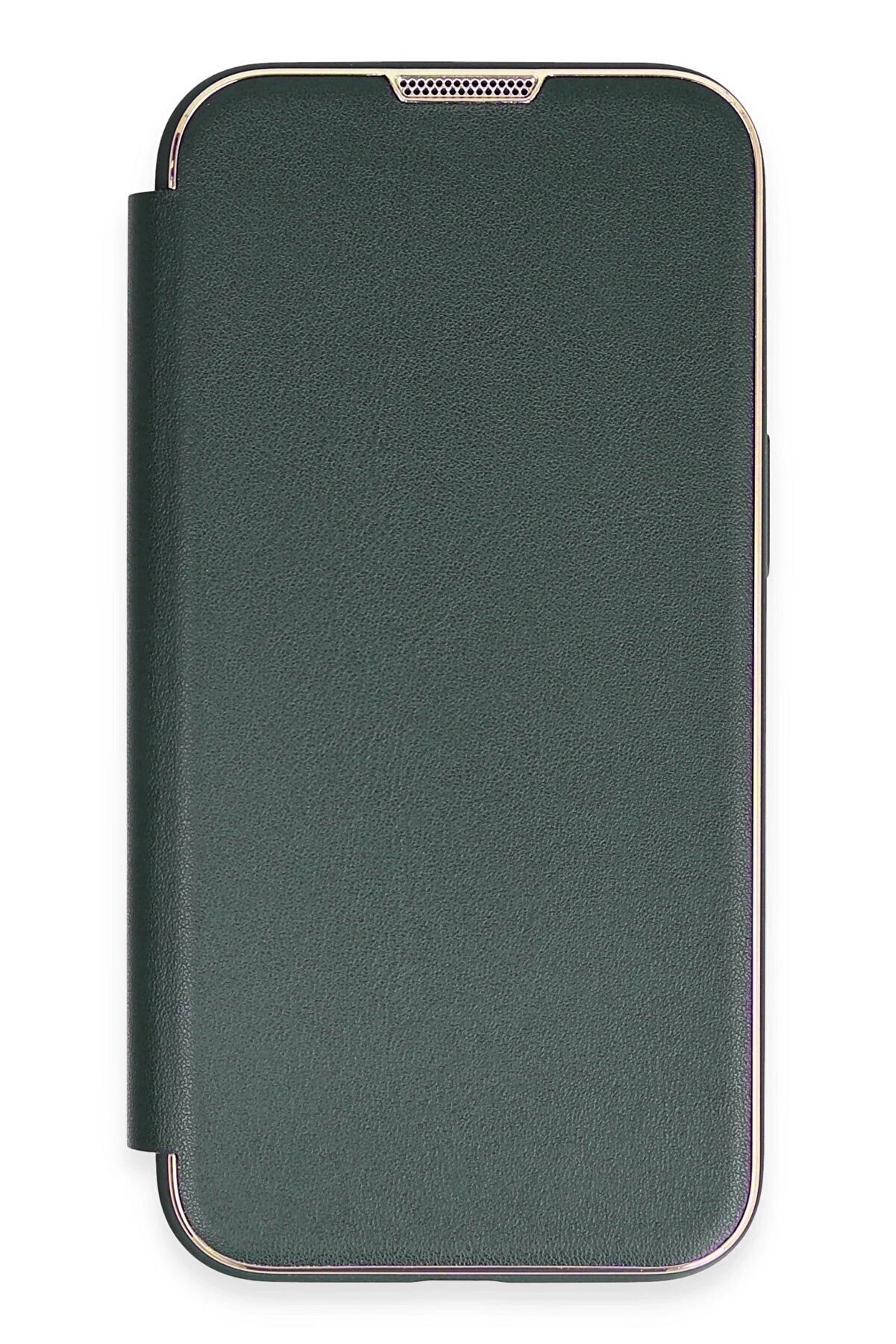 İphone 14 Pro Max Kılıf Dolpi̇n Kapaklı - Koyu Yeşi̇l - Dropx8622-1176