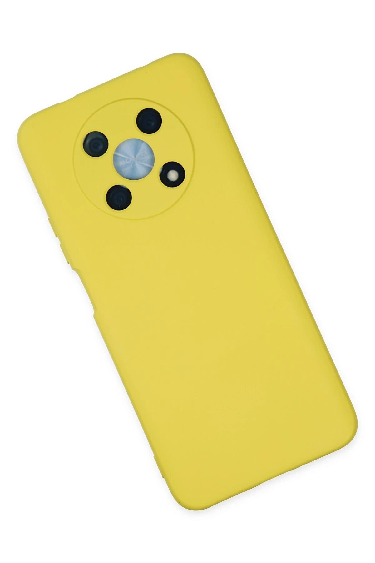 Huawei̇ Nova Y90 Kılıf Nano İçi̇ Kadi̇fe Si̇li̇kon - Sarı - Dropx8146-3690