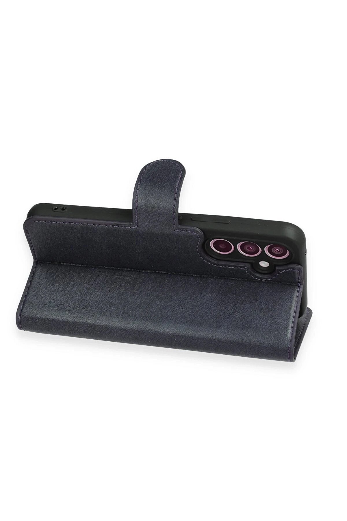 Samsung Galaxy A34 5G Kılıf Trend S Plus Kapaklı Kılıf - Laci̇vert - Dropx7312-1048