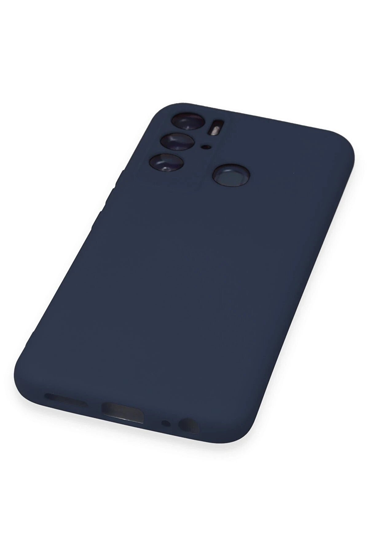 Tecno Pova Neo Kılıf Nano İçi̇ Kadi̇fe Si̇li̇kon - Laci̇vert - Dropx3558-7862