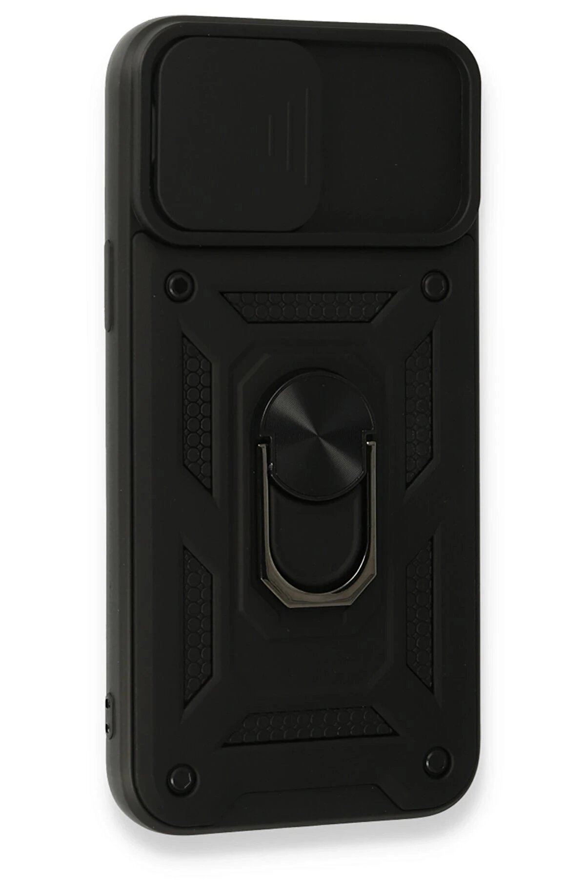 İphone 15 Pro Max Kılıf Pars Lens Yüzüklü Si̇li̇kon - Si̇yah - Dropx5181-9564