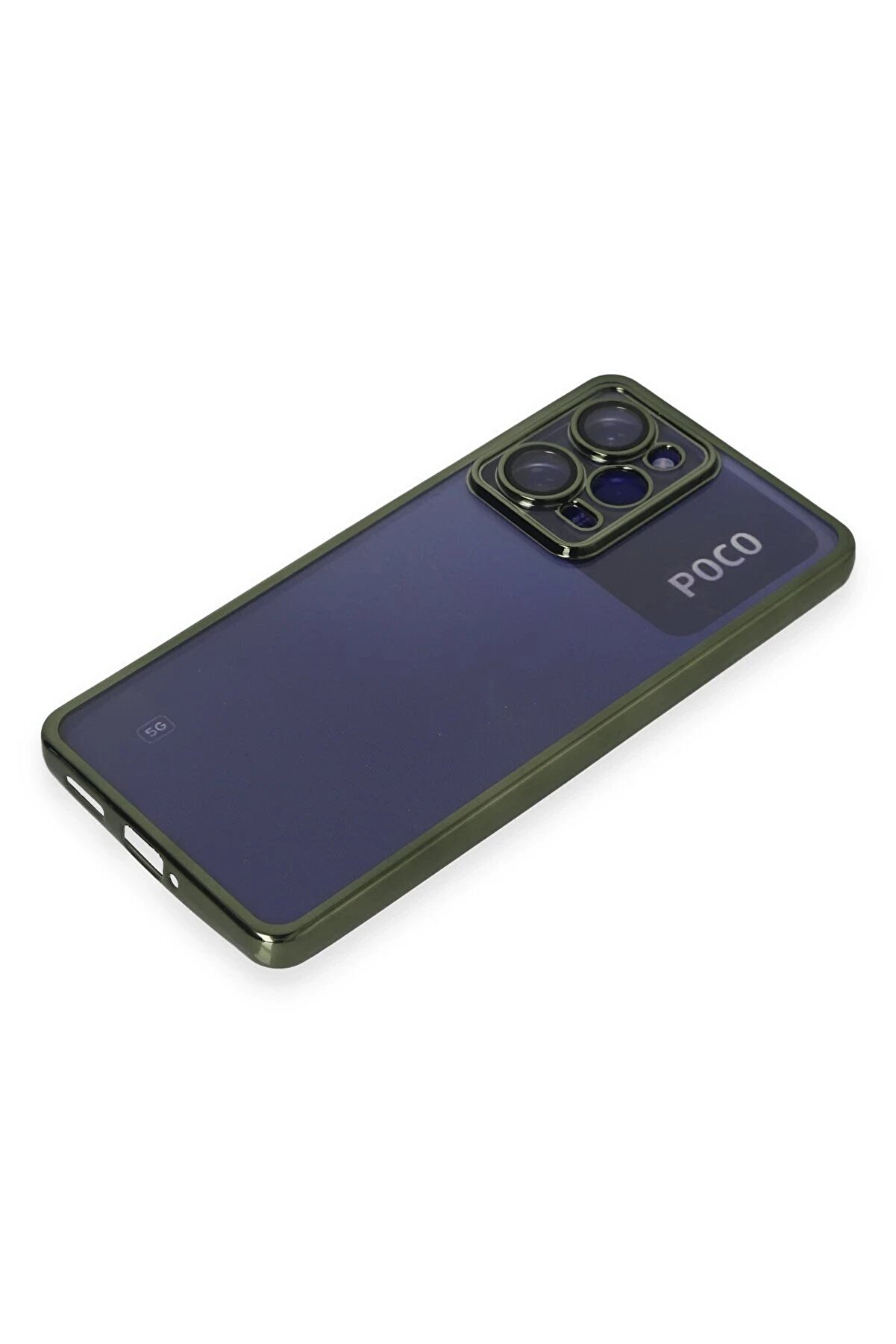 Xi̇aomi̇ Poco X5 Pro 5G Kılıf Lensli̇ Si̇li̇kon - Yeşi̇l - Dropx9568-7986