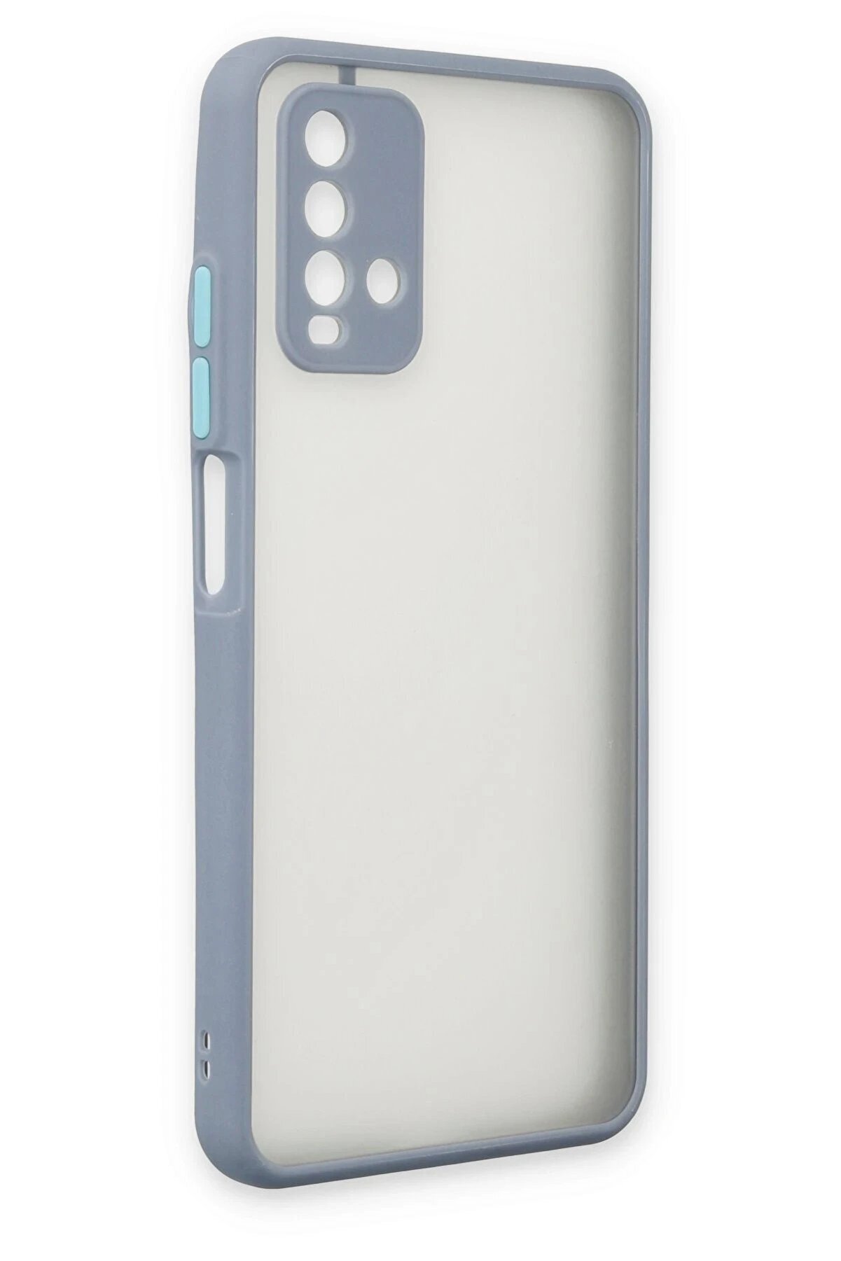 Xi̇aomi̇ Redmi̇ 9T Kılıf Montreal Si̇li̇kon Kapak - Gri̇ - Dropx3658-1280