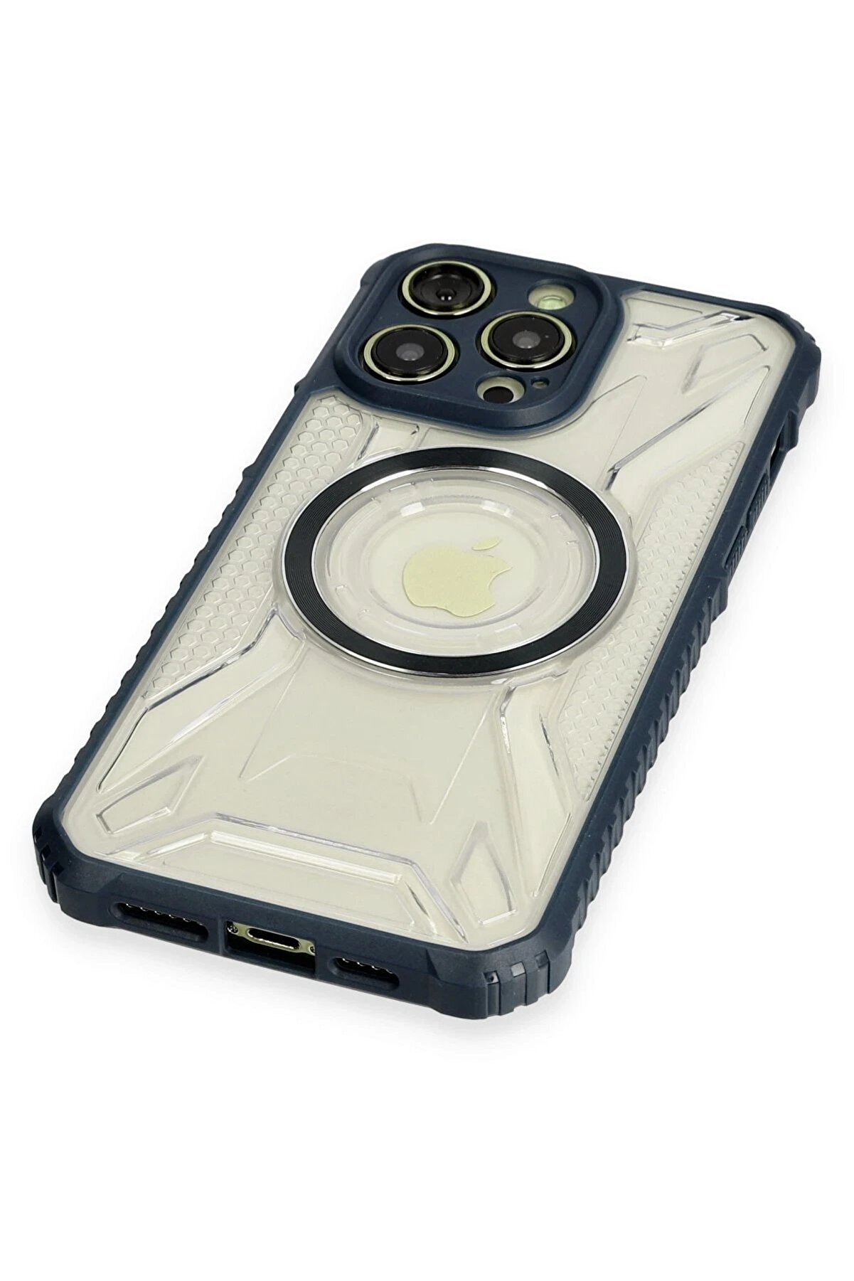 İphone 12 Pro Max Kılıf Prag Magneti̇csafe Kapak - Laci̇vert - Dropx3320-6805