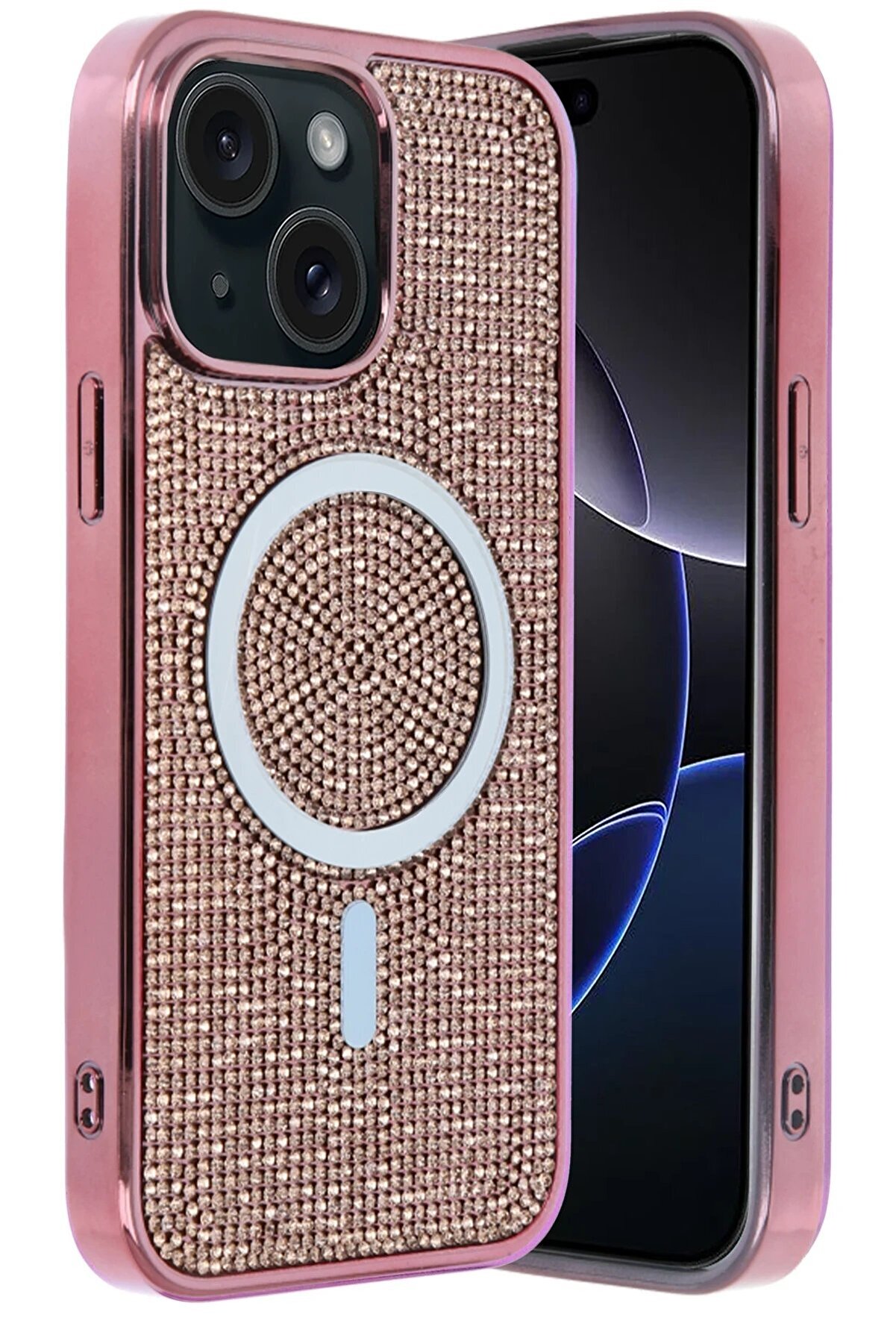 Apple İphone 15 Helen Magsafe Kapak - Pembe - Dropx5568-6157