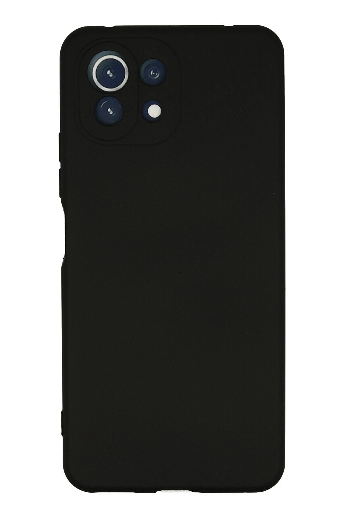 CepteToptan Xiaomi Mİ 11 Lite Kılıf Nano içi Kadife Silikon - Siyah - DROPX2089-1356