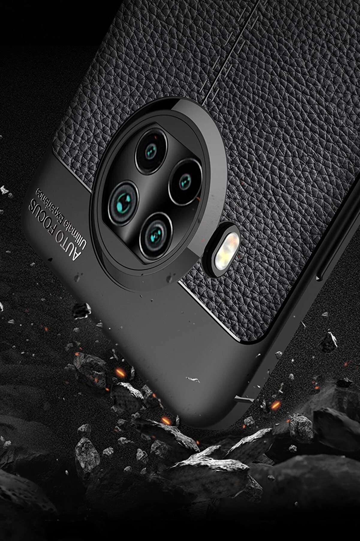 Xi̇aomi̇ Mi̇ 10T Li̇te Kılıf Auto Focus Kapak - Si̇yah - Dropx6150-4530