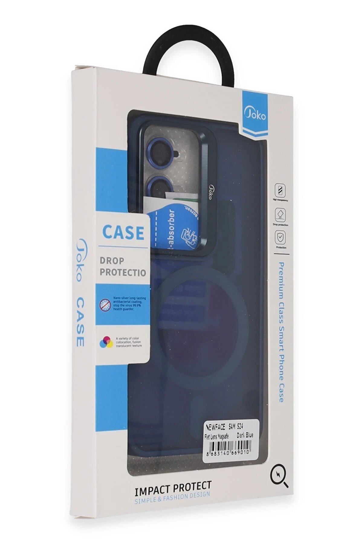 Samsung Galaxy S24 Flet Lens Magsafe Kapak - Laci̇vert - Dropx2898-8824