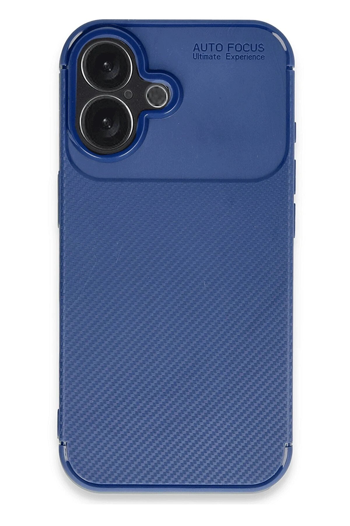 İphone 16 Plus Kılıf Auto Focus Karbon Kapak - Laci̇vert - Dropx7540-4741