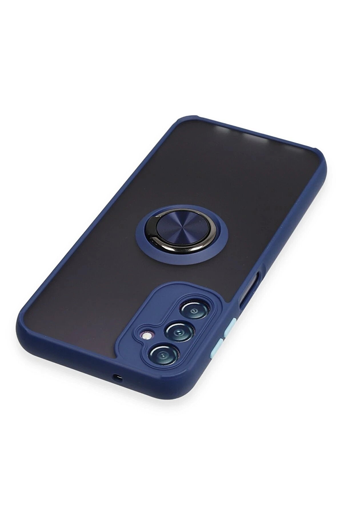 Samsung Galaxy A14 4G Kılıf Montreal Y&uuml;z&uuml;kl&uuml; Si̇li̇kon Kapak - Laci̇vert - Dropx9894-2862