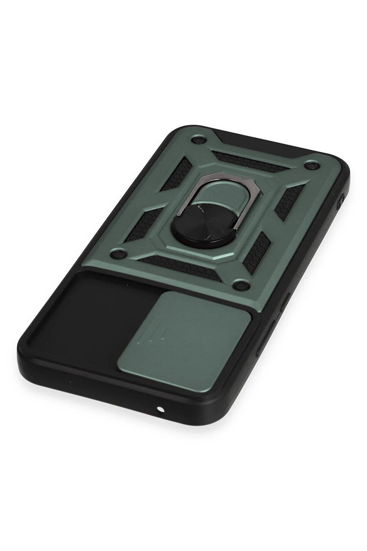 Samsung Galaxy A34 5G Kılıf Pars Lens Yüzüklü Si̇li̇kon - Yeşi̇l - Dropx9541-9709