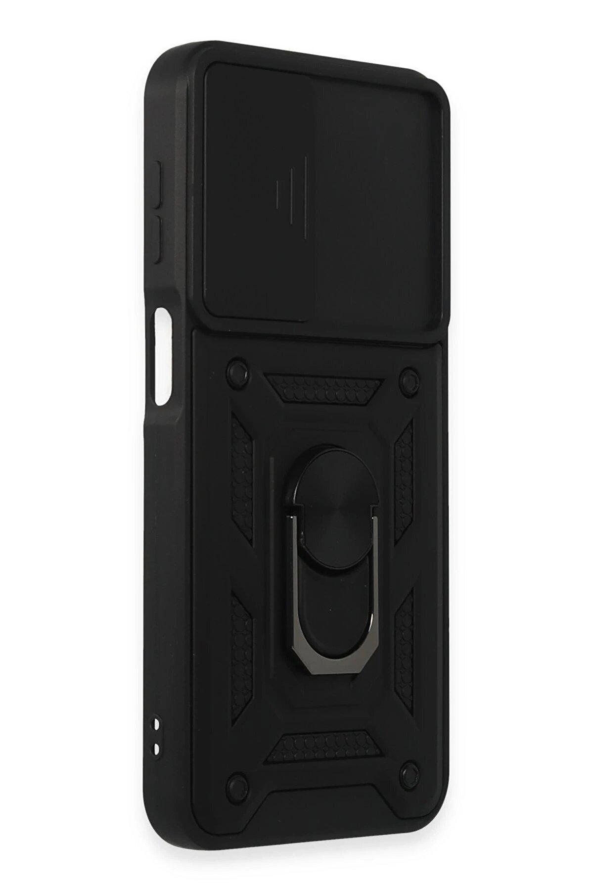 Samsung Galaxy M34 5G Kılıf Pars Lens Yüzüklü Si̇li̇kon - Si̇yah - Dropx4562-3585