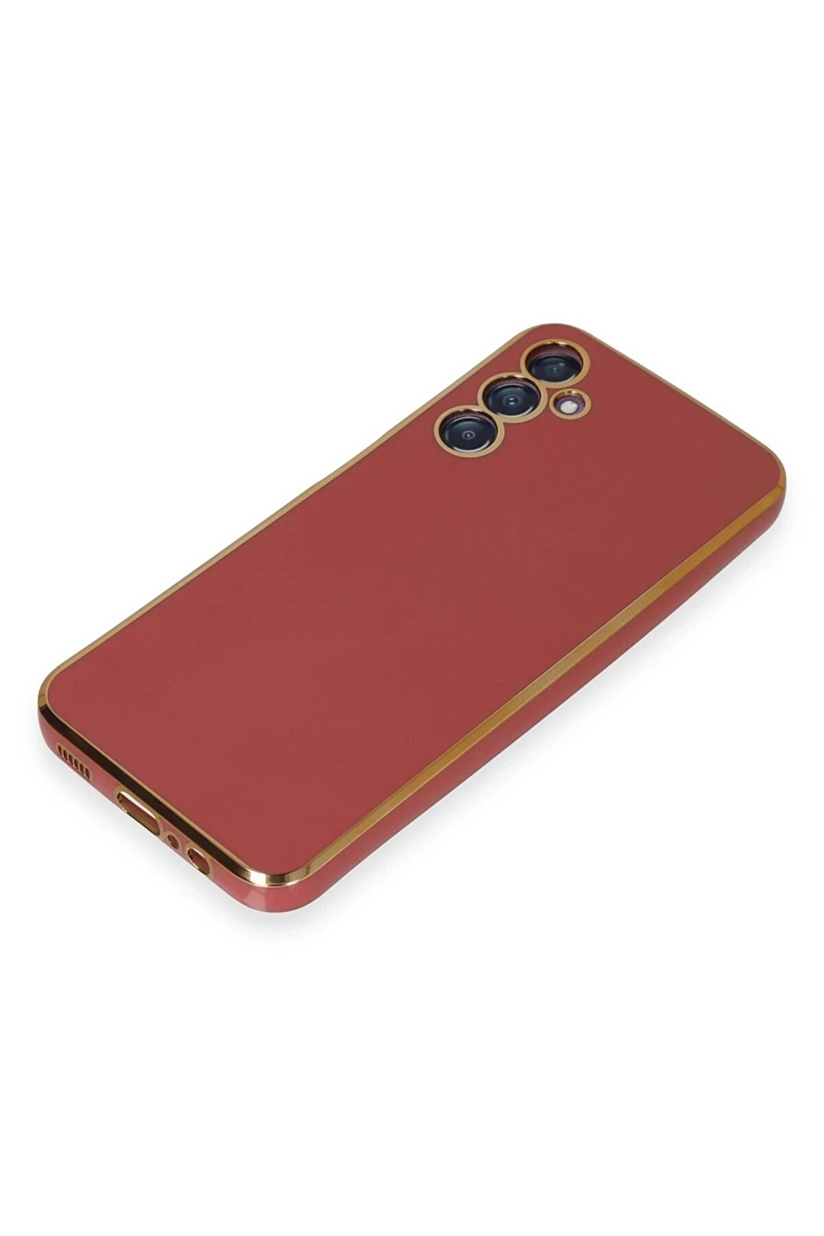 Samsung Galaxy M14 5G Kılıf Volet Si̇li̇kon - Kırmızı - Dropx4296-3240
