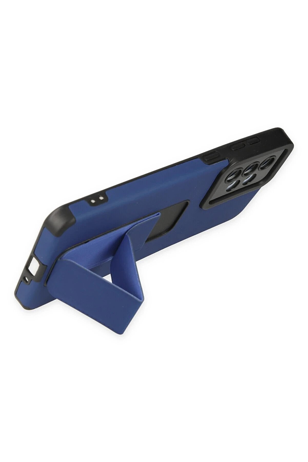 Samsung Galaxy A33 5G Kılıf Mega Standlı Si̇li̇kon - Mavi̇ - Dropx7230-2136