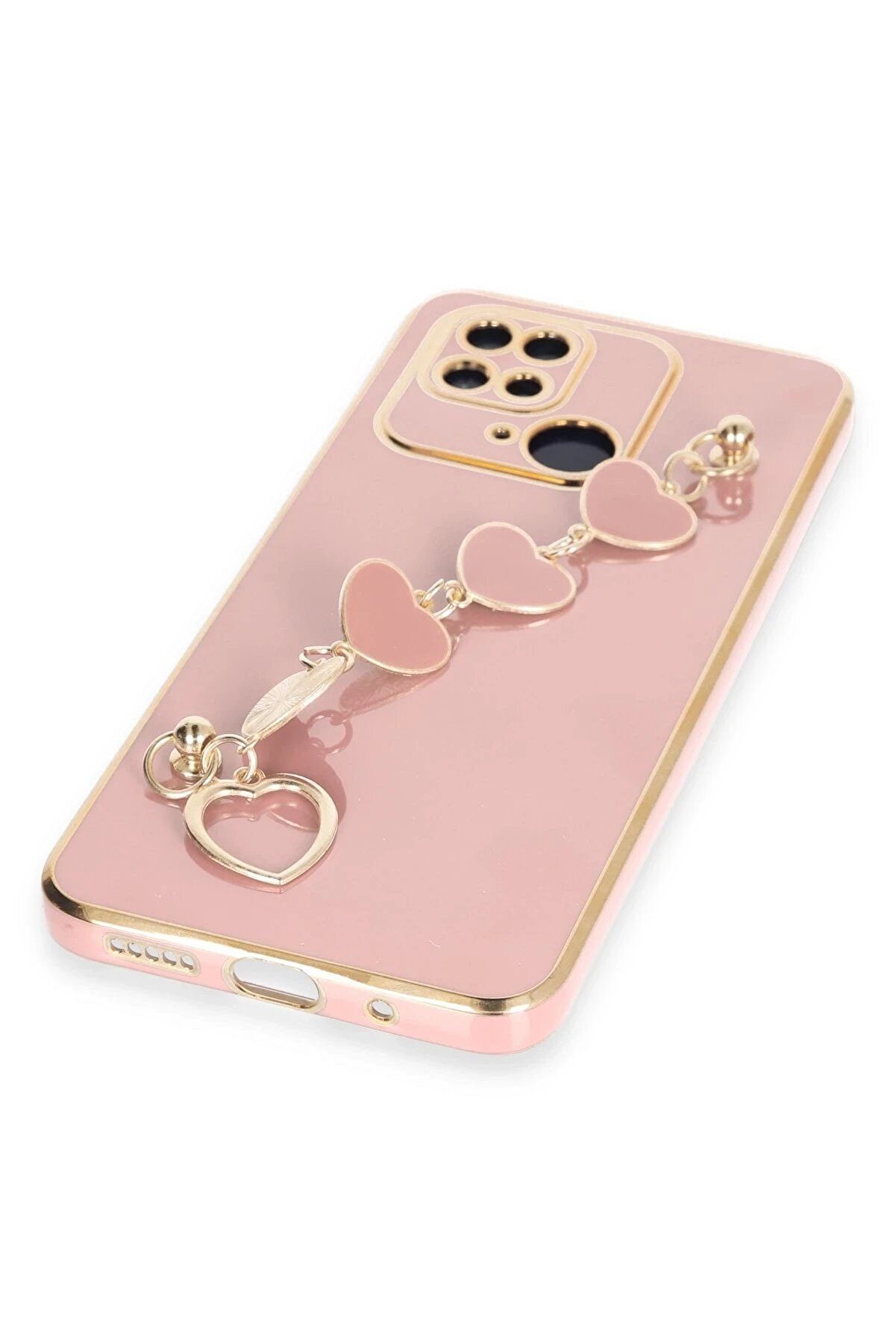 Xi̇aomi̇ Redmi̇ 10C Kılıf Esi̇la Si̇li̇kon - Pudra - Dropx5374-7811