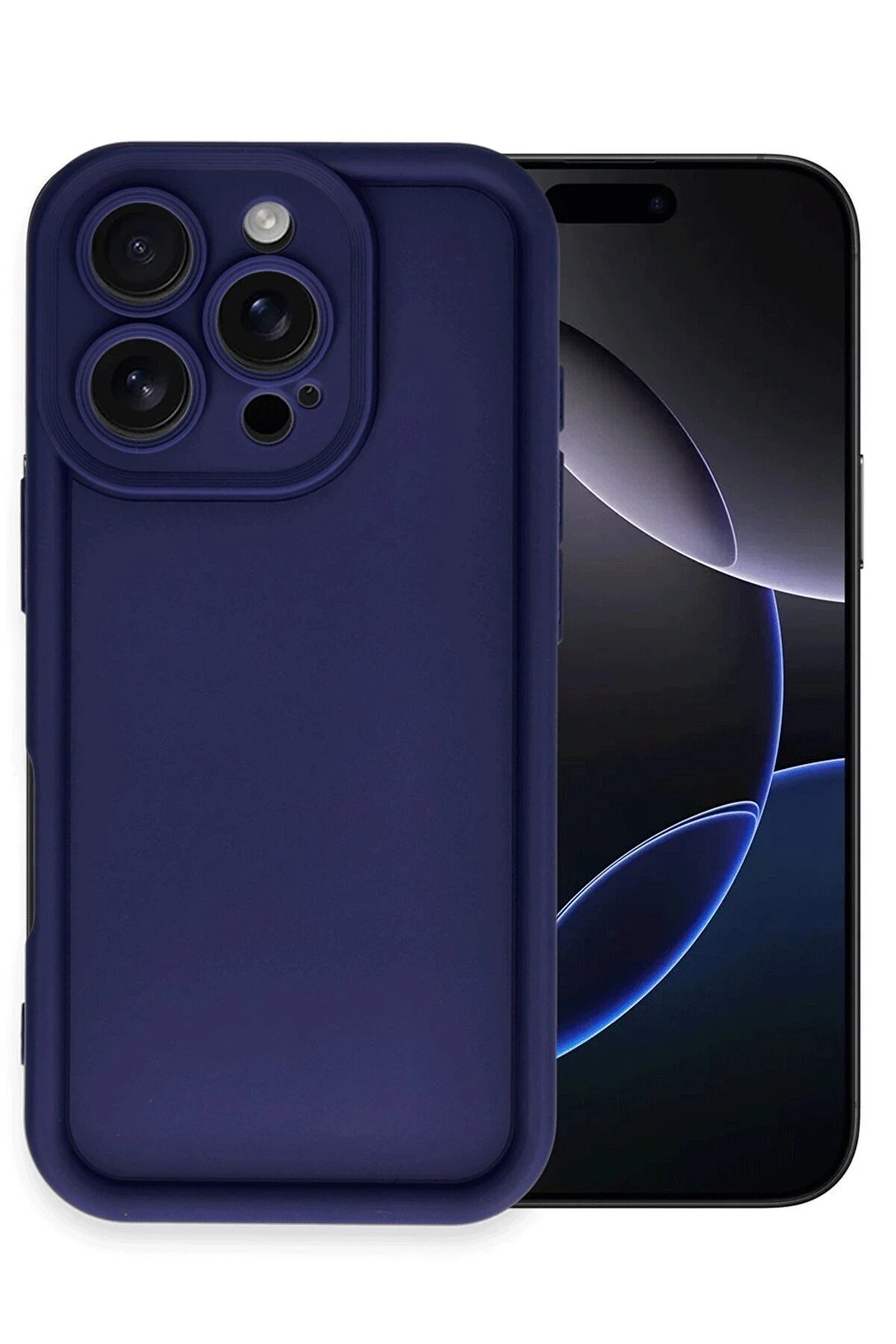 İphone 16 Pro Max Kılıf Vi̇era Si̇li̇kon - Laci̇vert - Dropx2700-7451